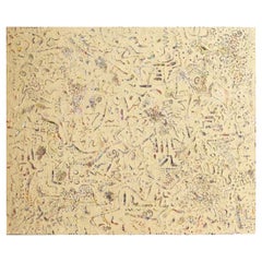 Merveilleux art moderne Pope Noell 20TH Century DIEP #21 2003 Acrylic Canvas Board