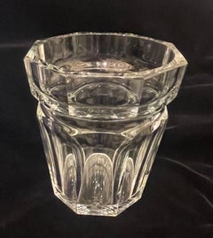 Wonderful Modern Baccarat Large Moulin Rouge Octagonal Crystal Vase Ice Bucket