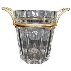 Vintage Wonderful Modern Baccarat Moulin Rouge Crystal Champagne Cooler Ice Bucket Vase