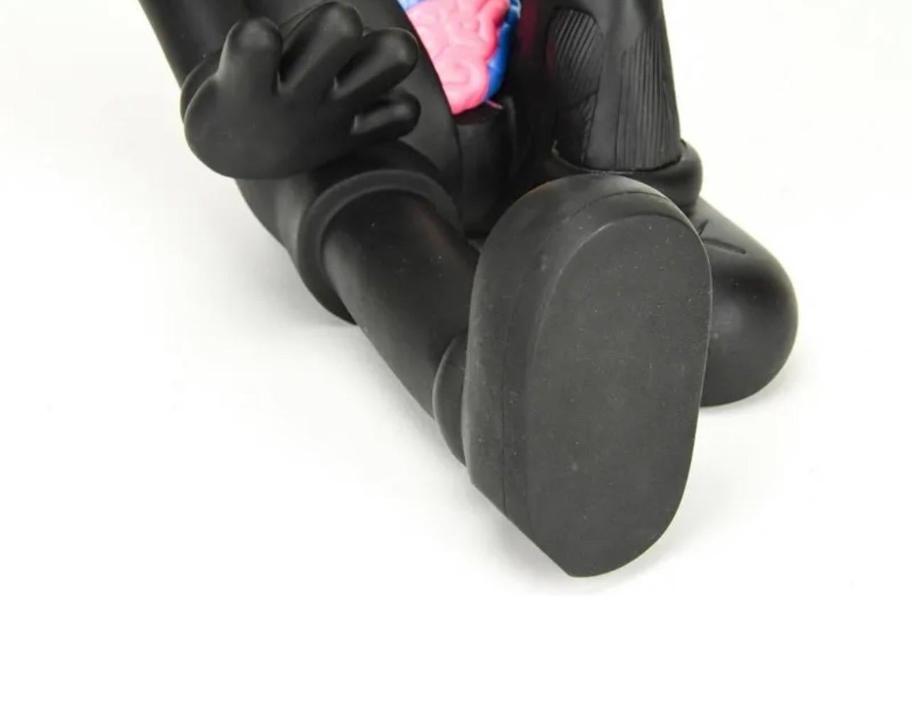 Wonderful Modern Kaws Seated Black Dissected Flayed Companion 2013 Sculpture In Excellent Condition For Sale In Roslyn, NY