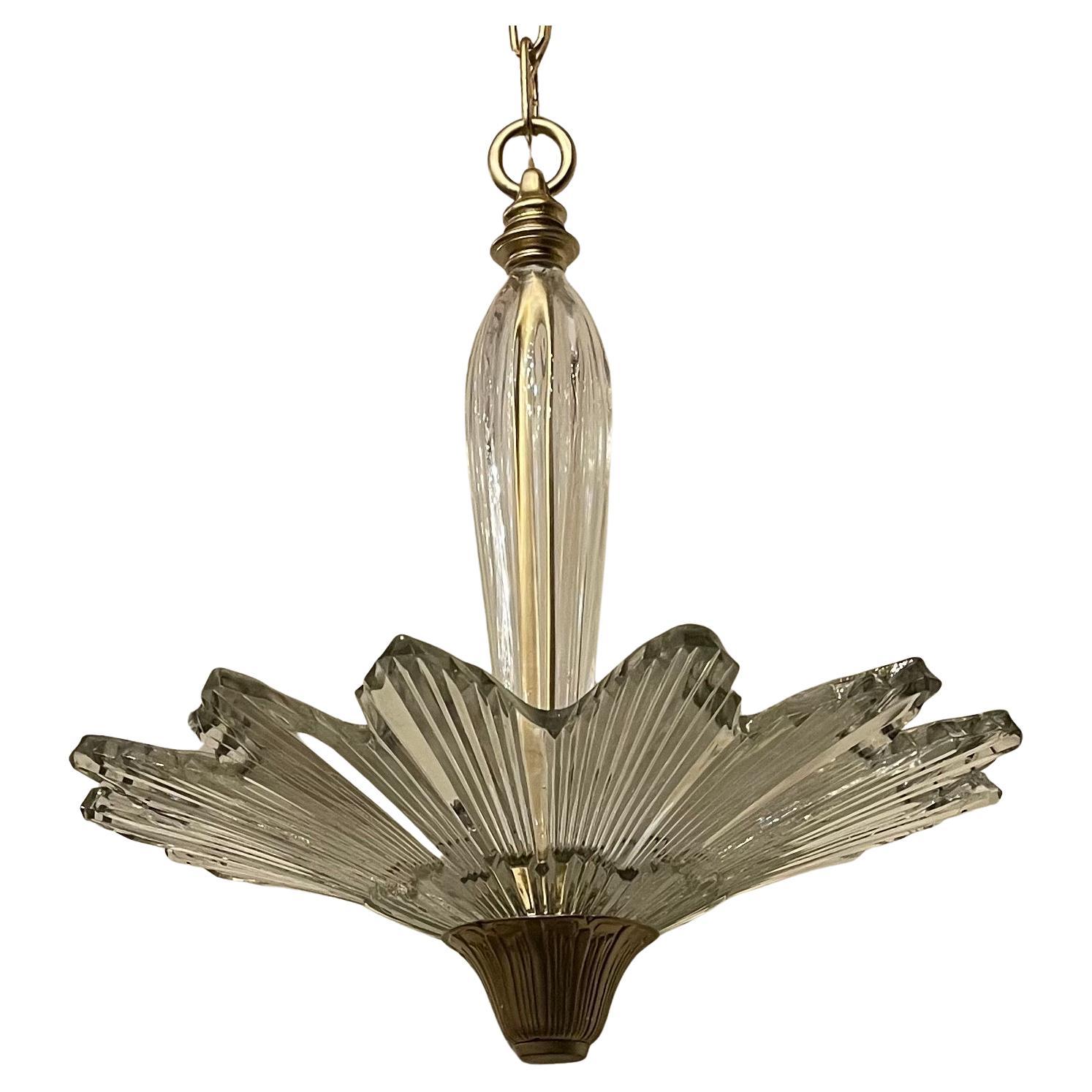 Maravillosa lámpara de 3 luces Mid Century Modern Transitional Bronce Deco Starburst