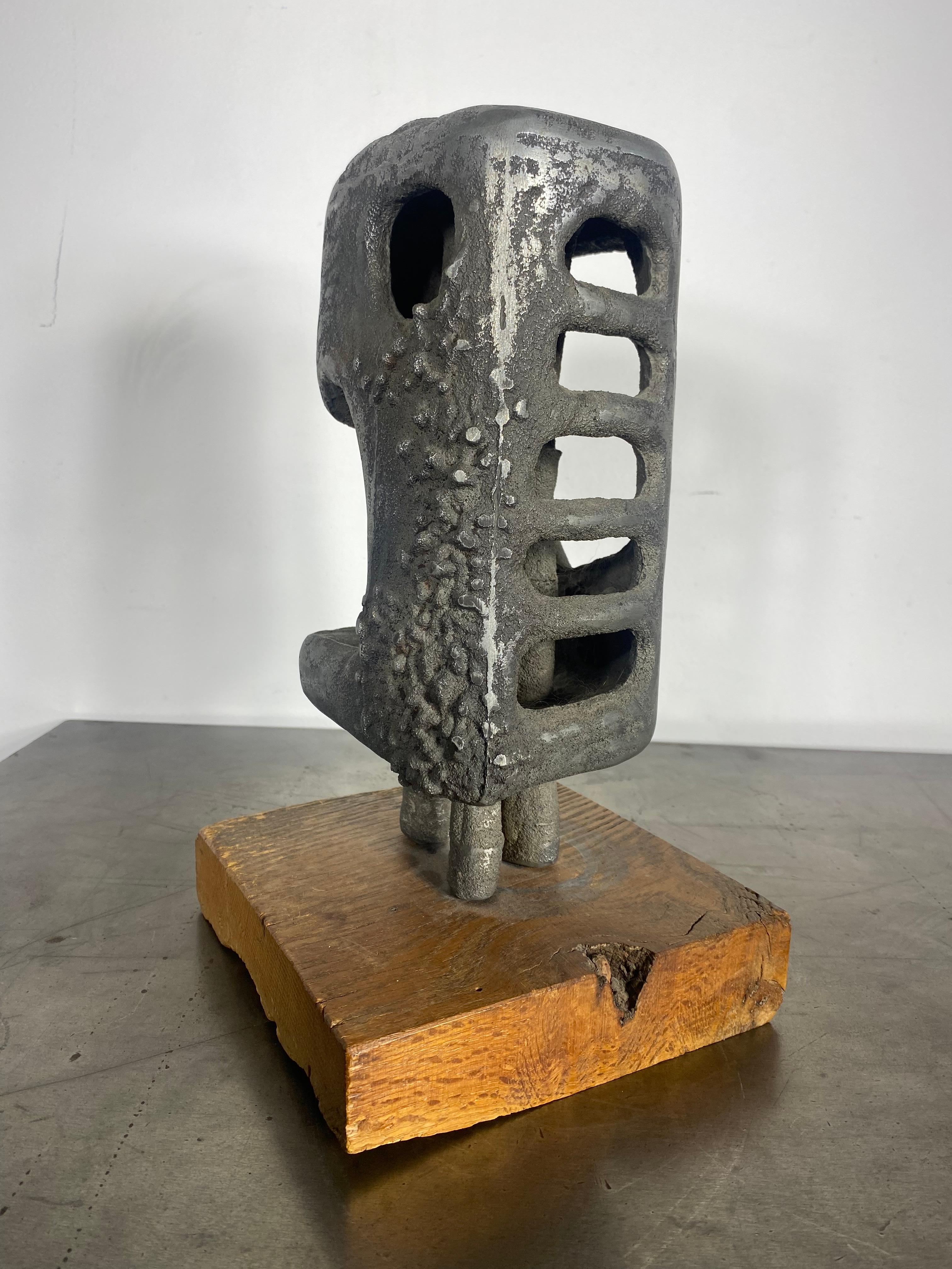 American Wonderful Modernist Abstract Brutalist Sculpture by William F. Sellers For Sale