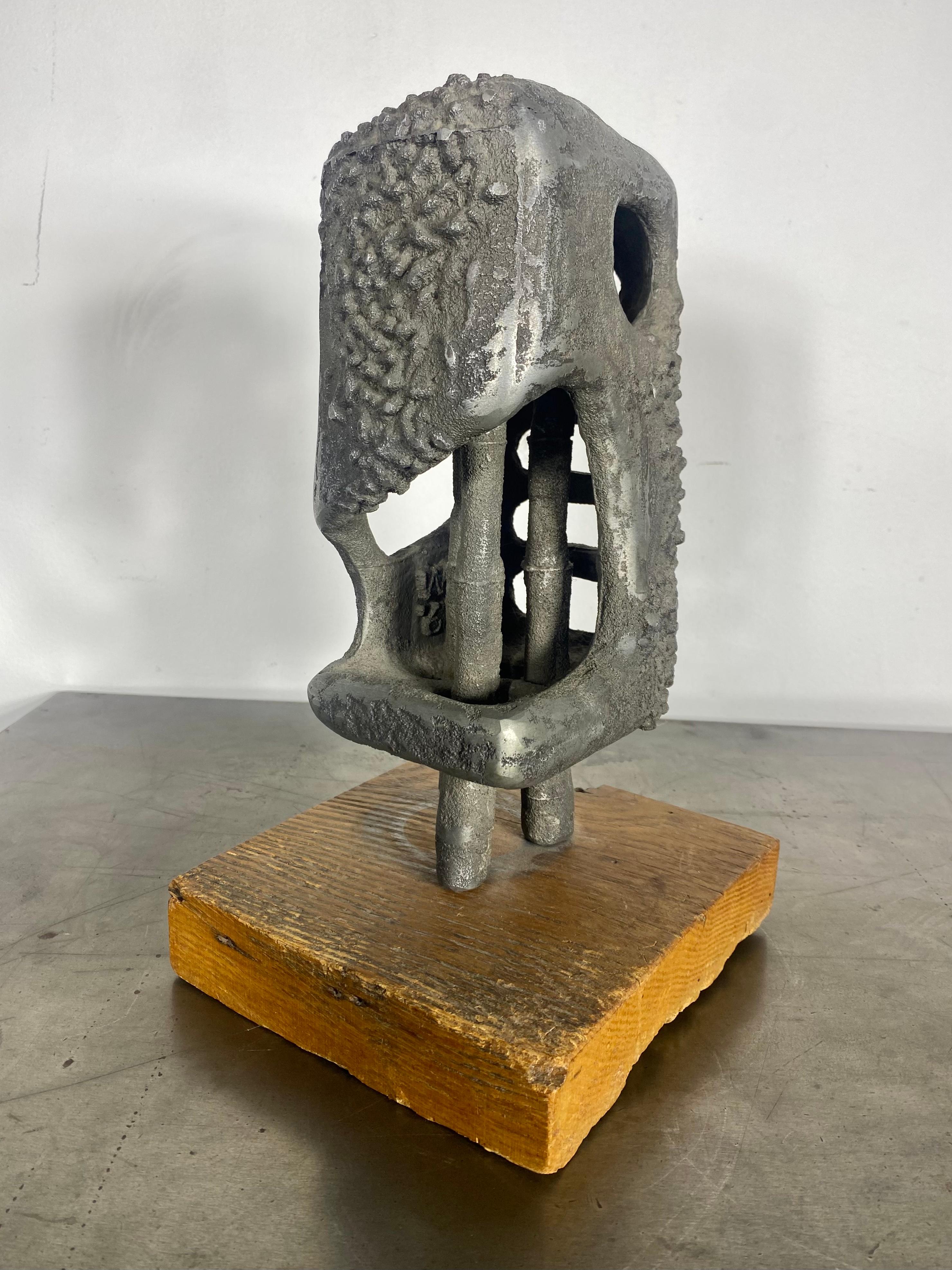 Wonderful Modernist Abstract Brutalist Sculpture by William F. Sellers In Excellent Condition For Sale In Buffalo, NY