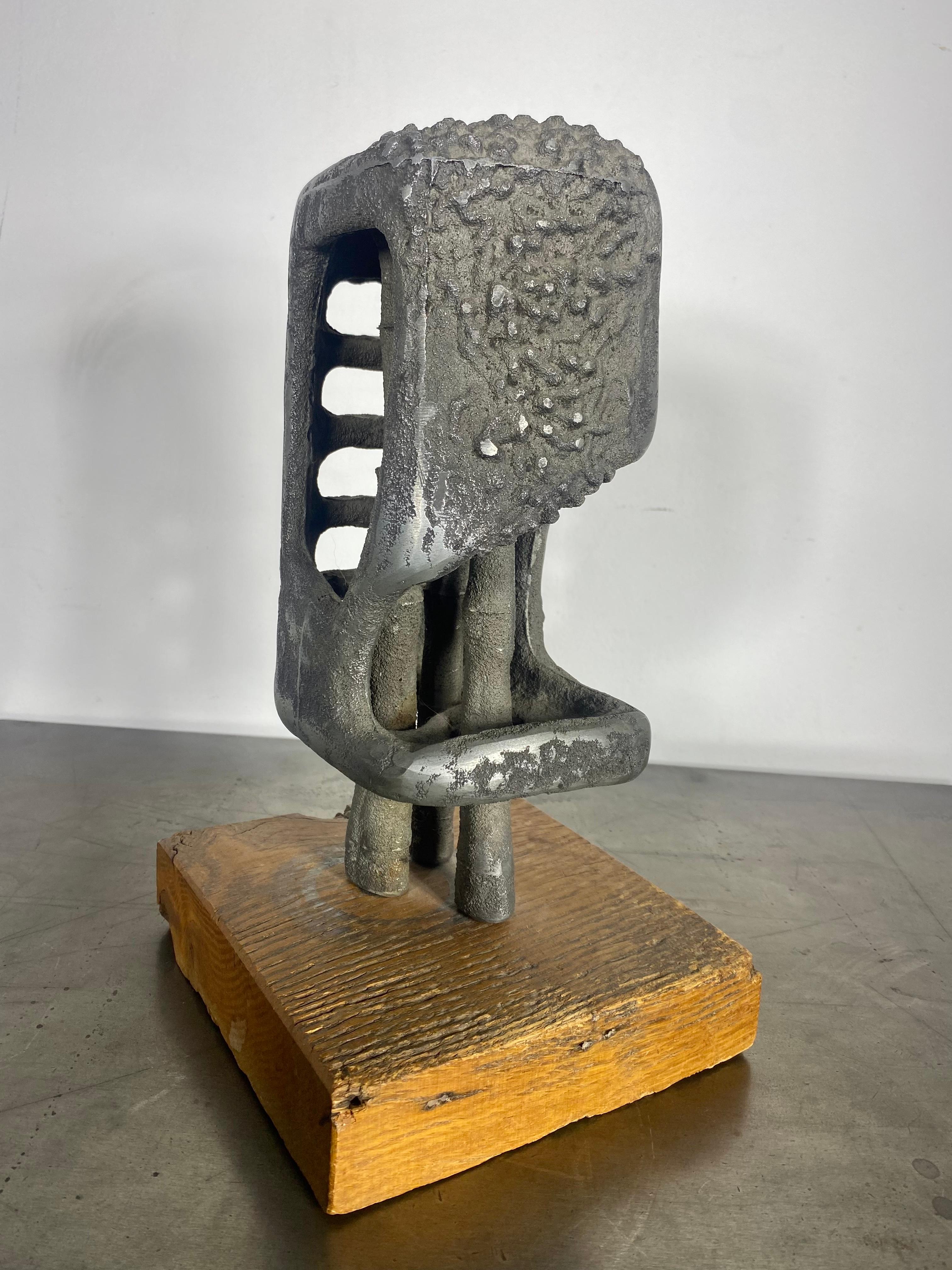 Mid-20th Century Wonderful Modernist Abstract Brutalist Sculpture by William F. Sellers For Sale