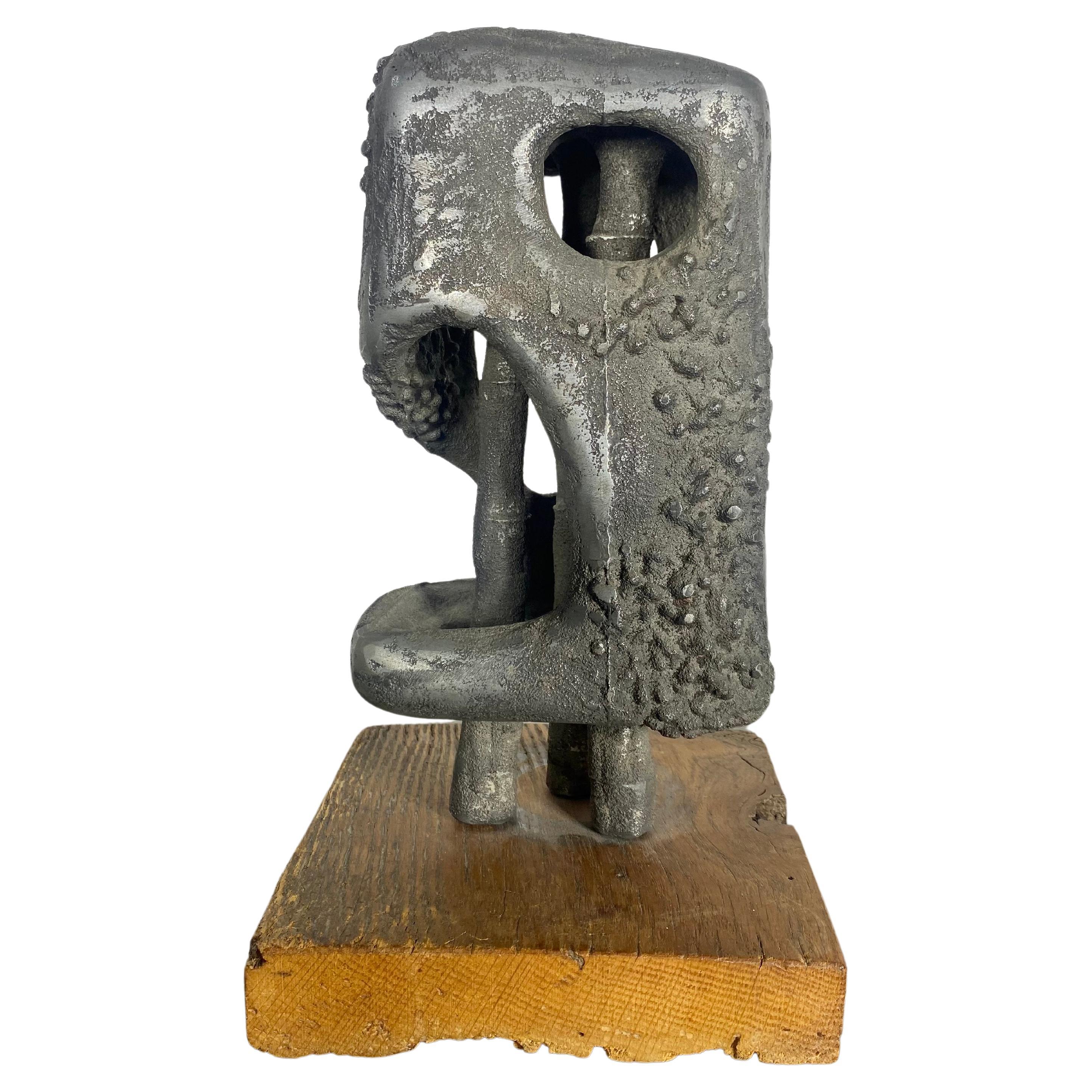 Wonderful Modernist Abstract Brutalist Sculpture by William F. Sellers For Sale
