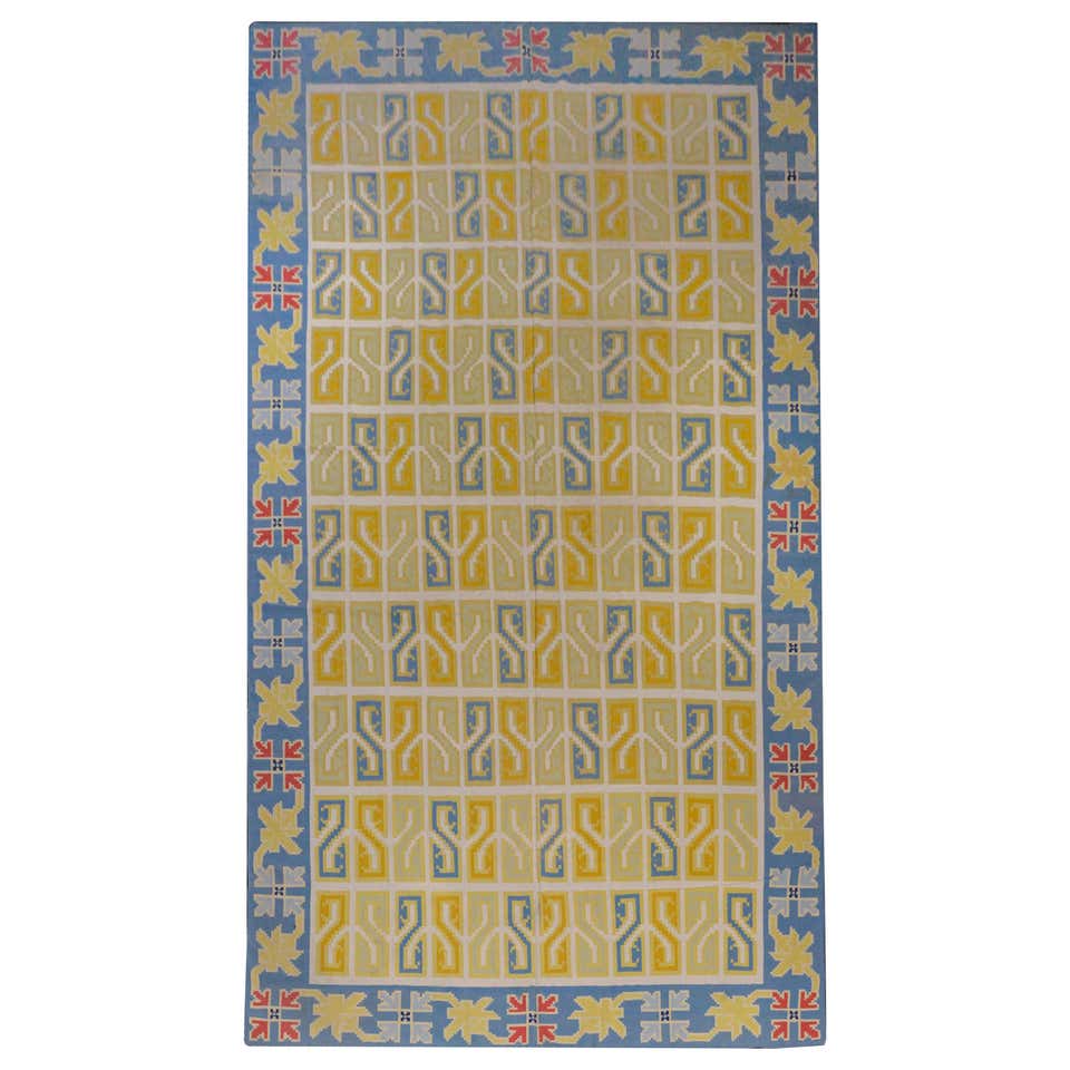 Wonderful Vintage Indian Dhurrie Rug at 1stDibs | indian dhurrie rugs ...