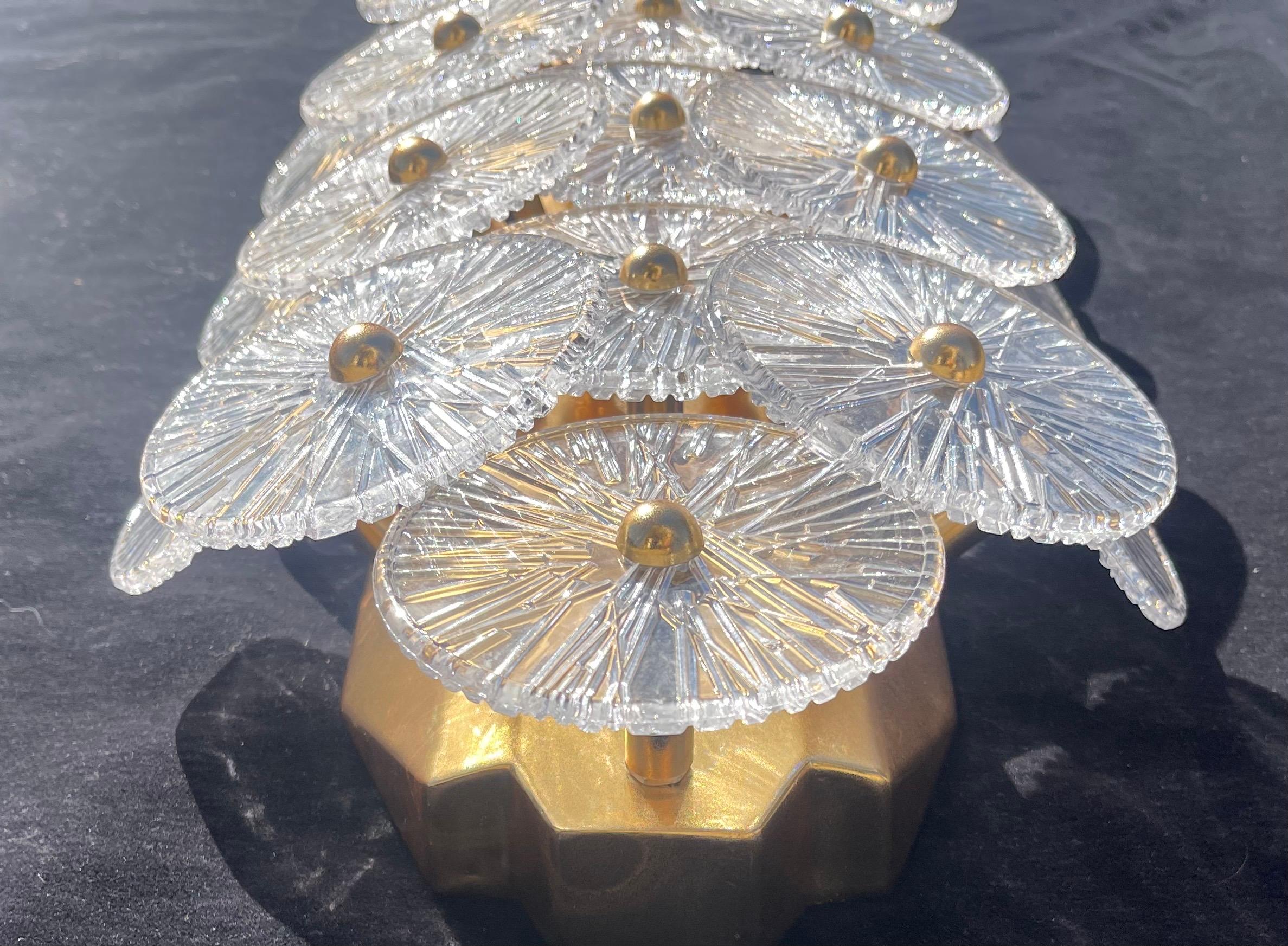 Wonderful Monumental Large Pair Murano Glass Disc Brass Sconces Carlo Nason For Sale 1