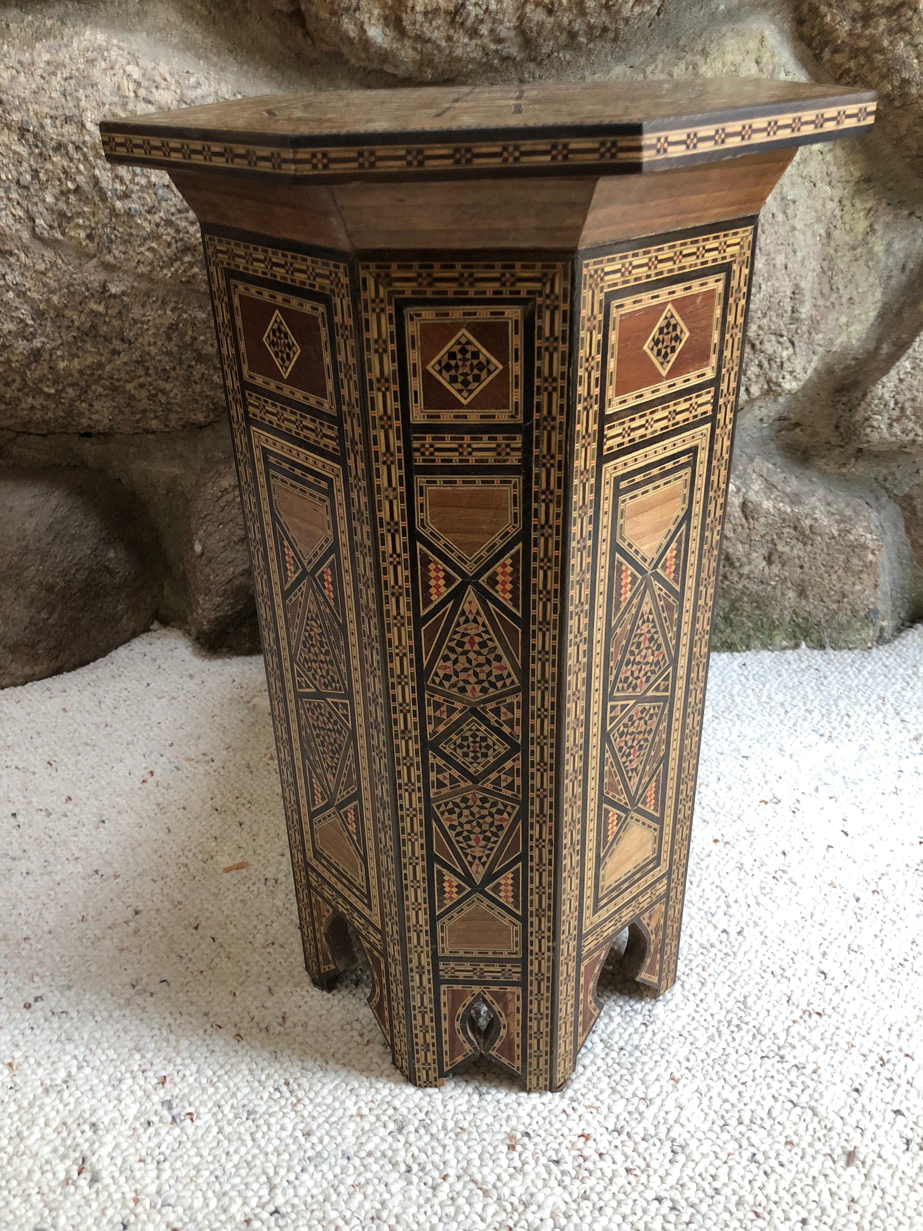Mid-20th Century Wonderful Moroccan Side Table with Storage