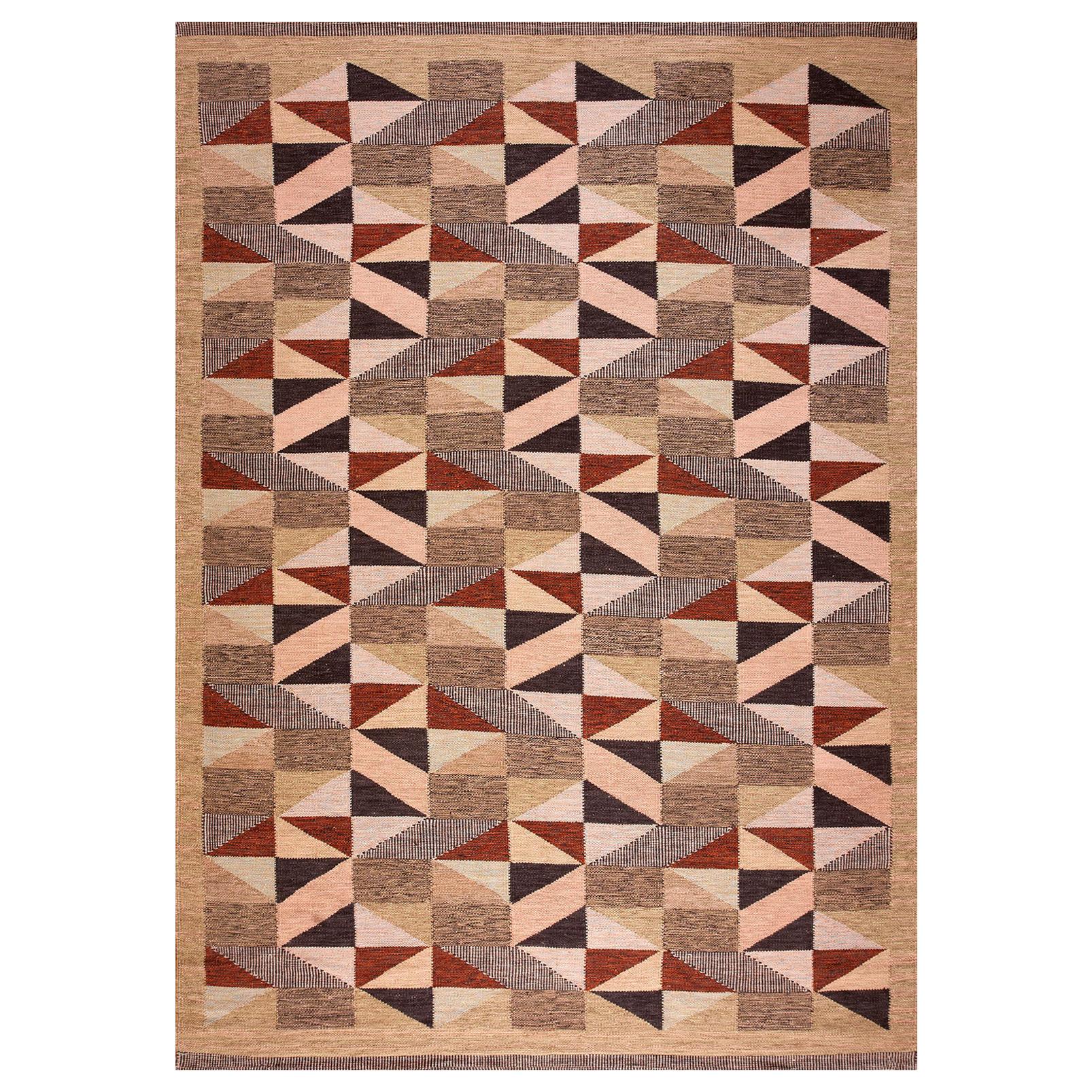 Wonderful Multi Color with Geometric Design Contemporary Scandinavian Modern Rug For Sale