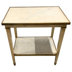 Wonderful Neoclassical French Gilt Bronze Marble Two-Tier Gueridon End Table