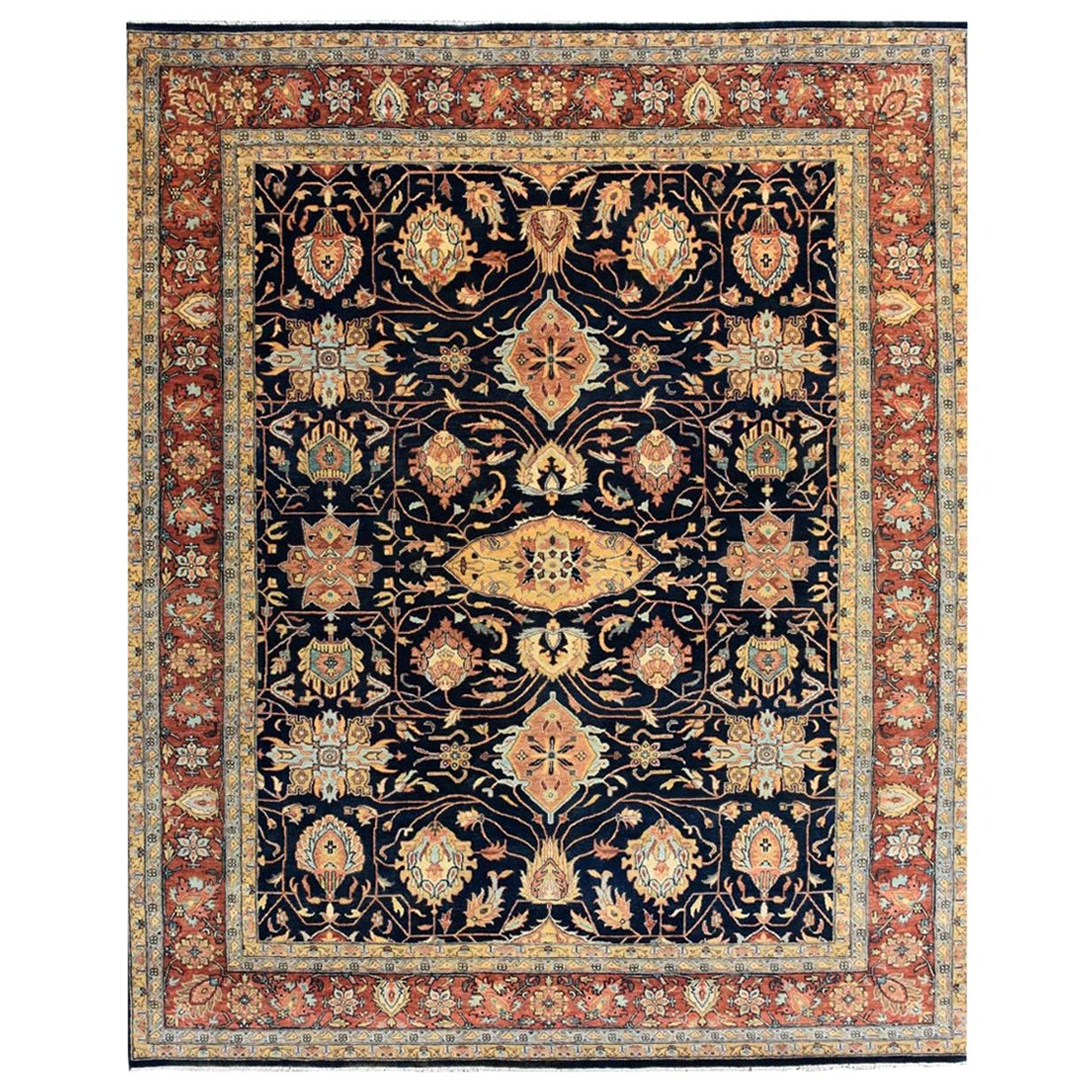 Wonderful New Indian Traditional Rug For Sale