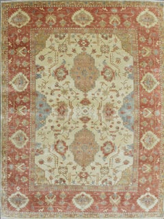 Maravillosa alfombra india de nuevo diseño Oushak