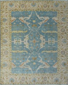 Wonderful New Oushak Design Indian Rug