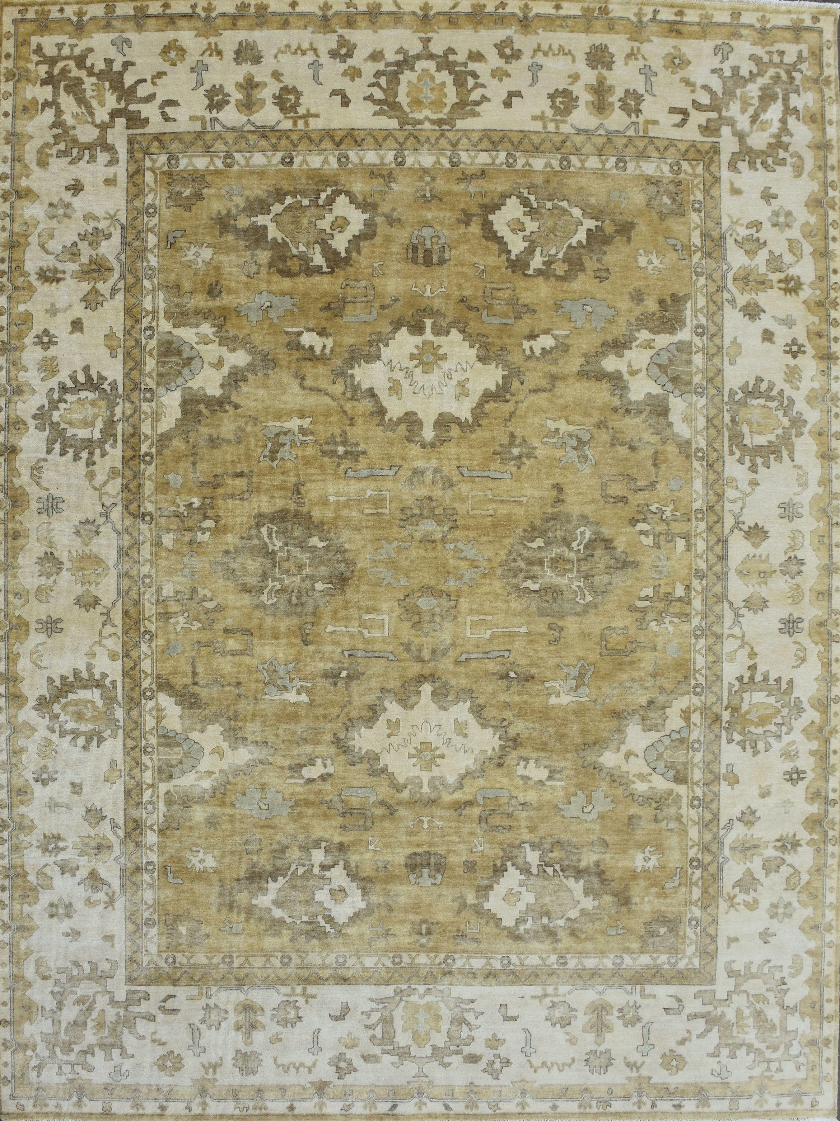 Maravillosa alfombra india de nuevo diseño Oushak Indio en venta