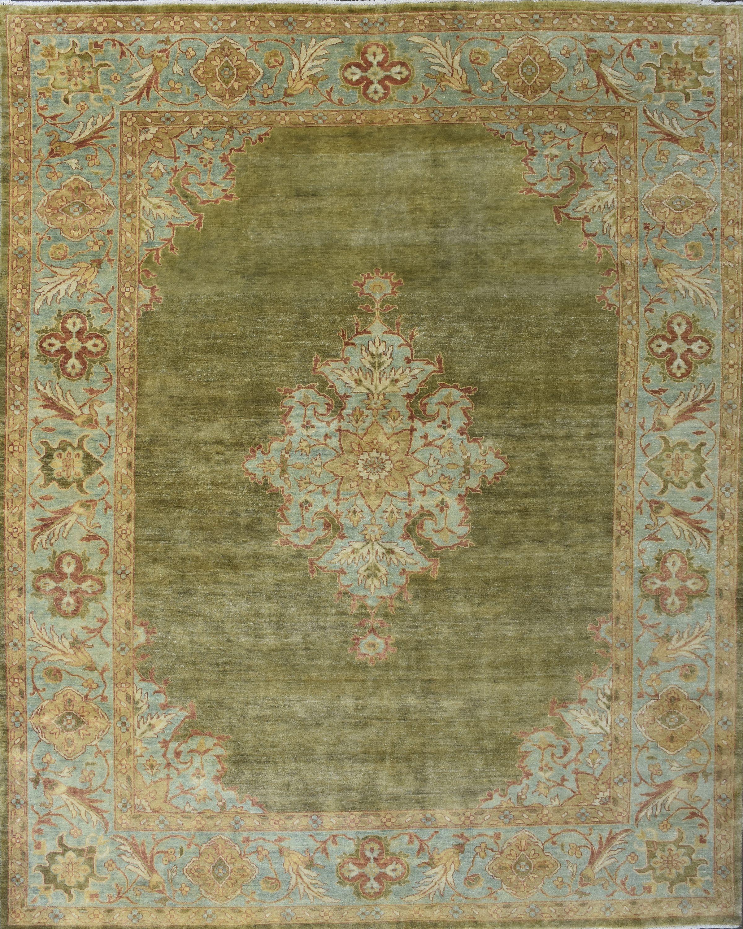 Indien Magnifique nouveau tapis indien Oushak Design en vente