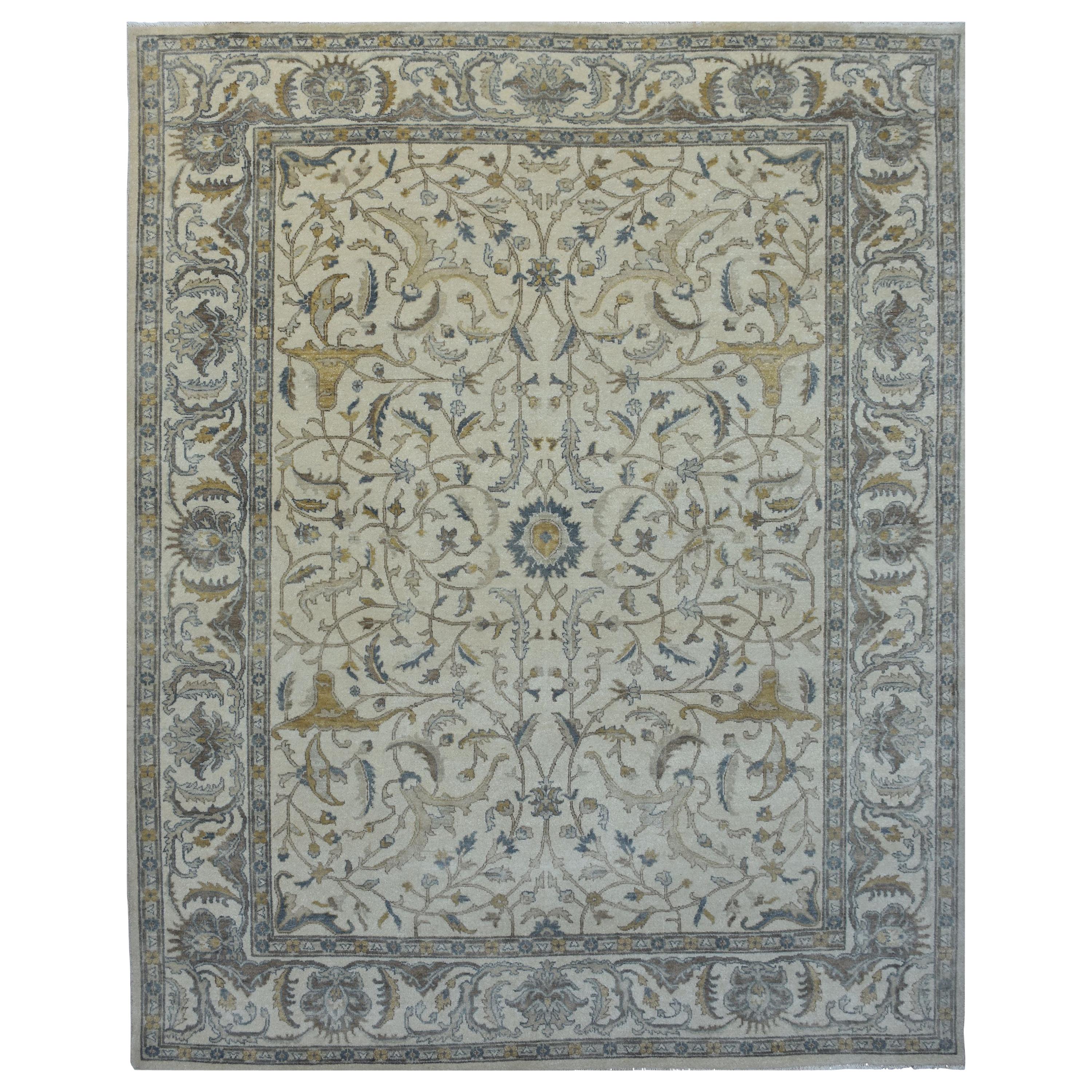 Wonderful New Oushak Design Indian Rug For Sale