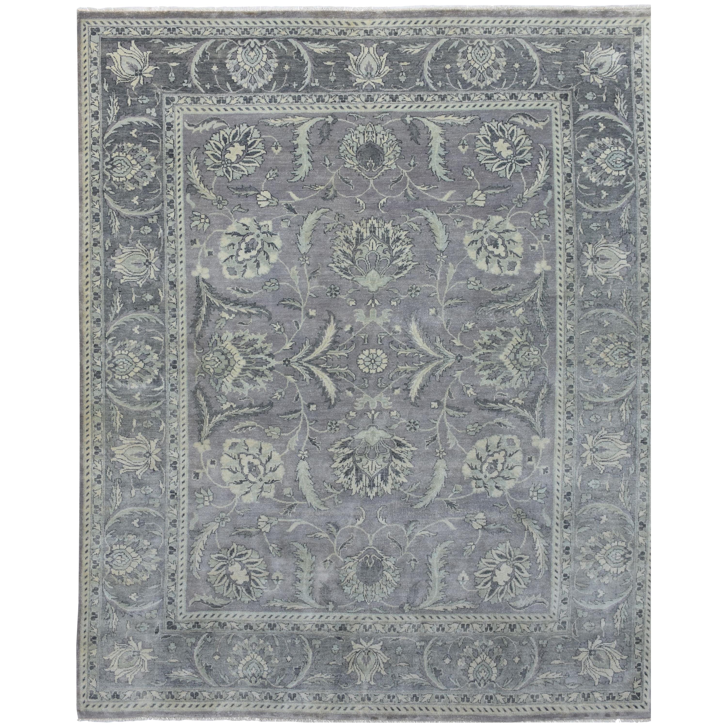 Erstaunlicher neuer indischer Teppich im Oushak-Design im Angebot