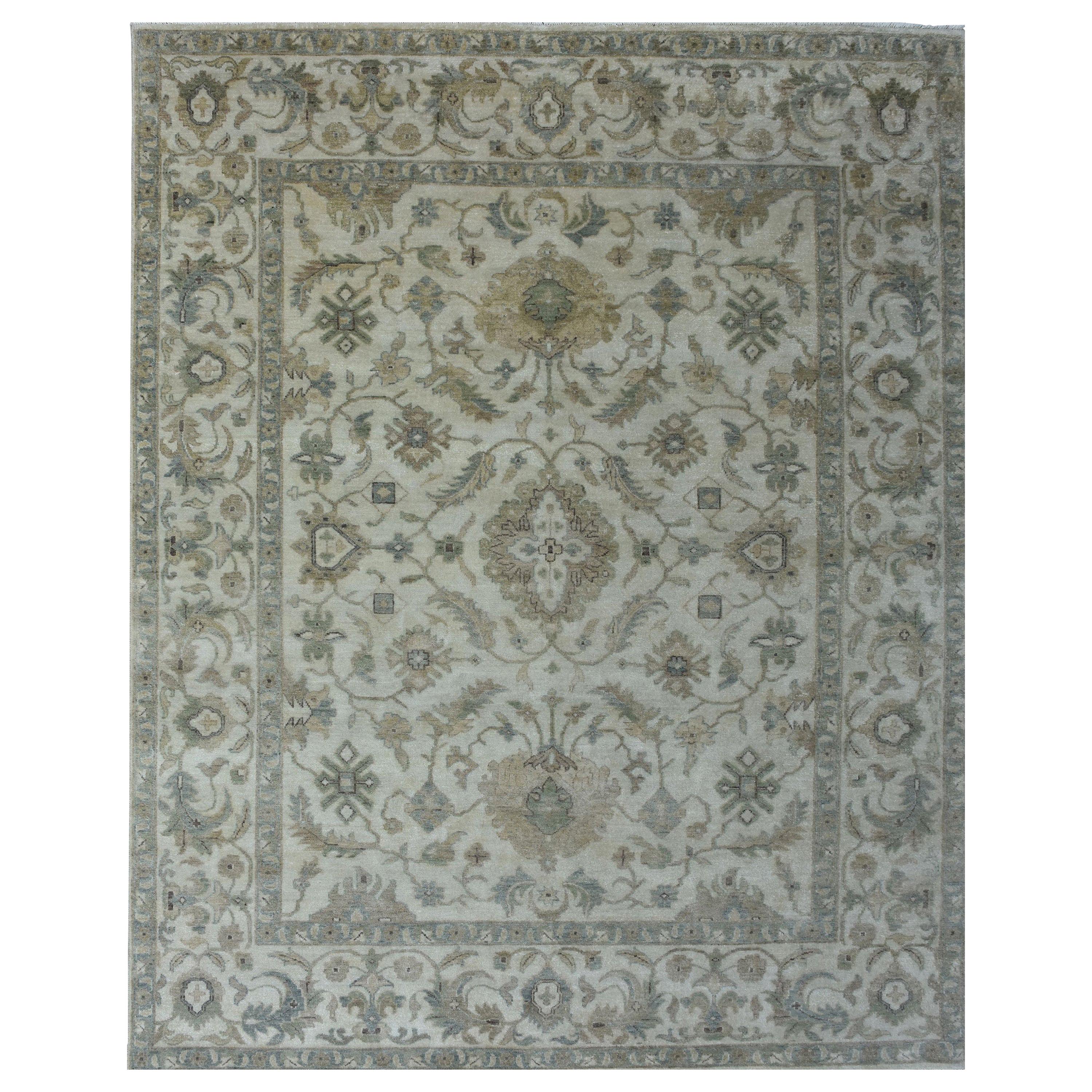 Wonderful New Oushak Design Indian Rug