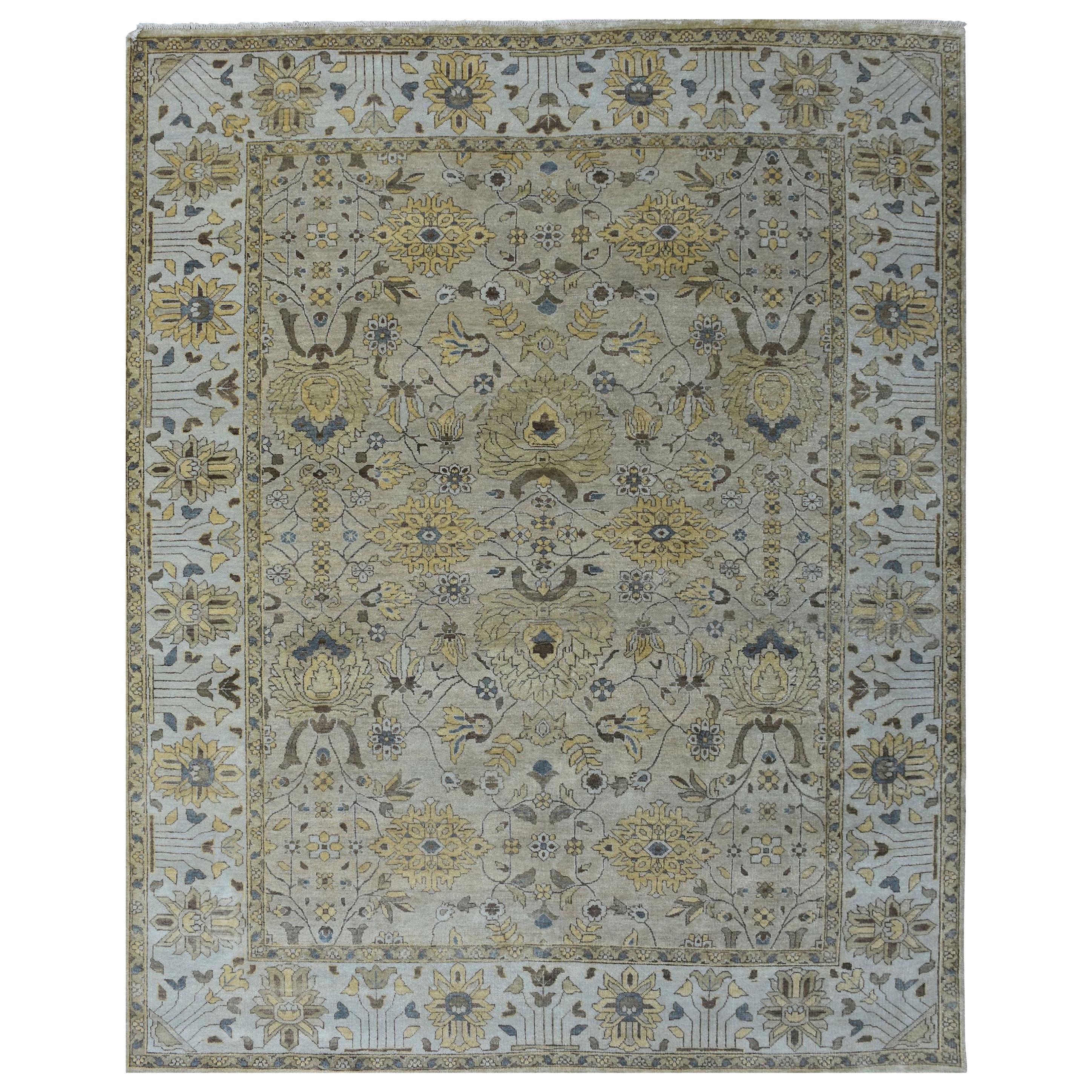 Wonderful New Oushak Design Indian Rug