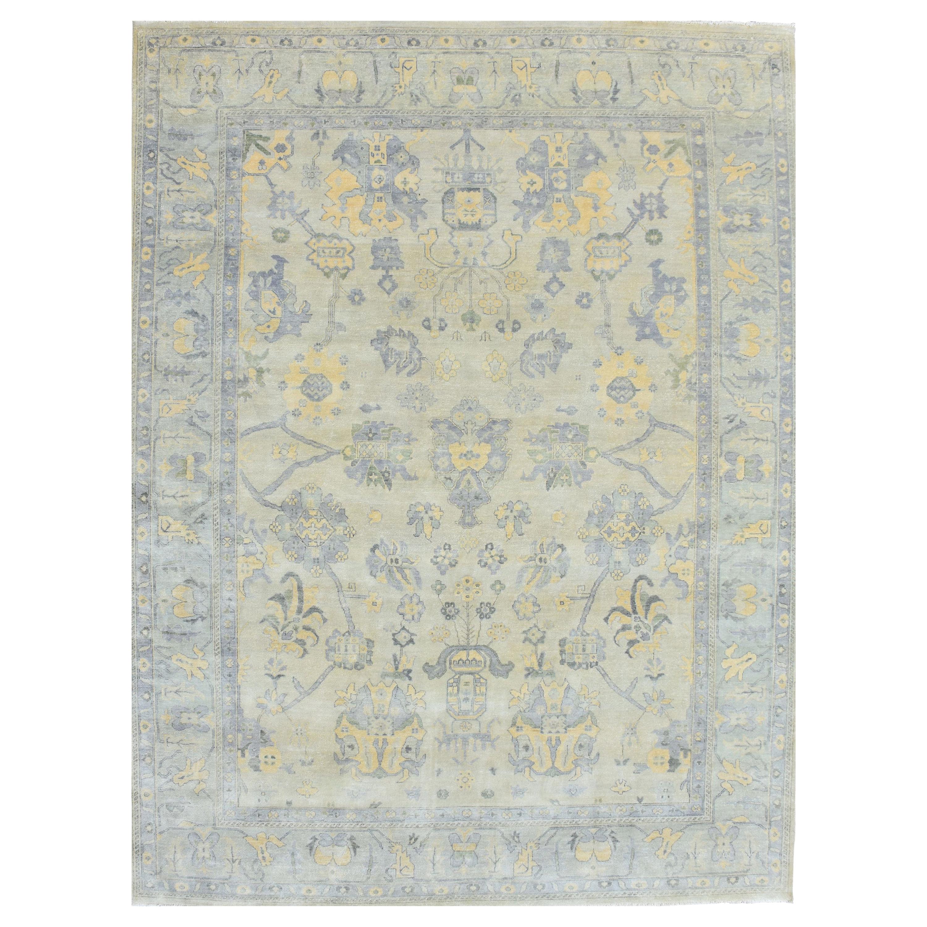 Wonderful New Oushak Design Indian Rug