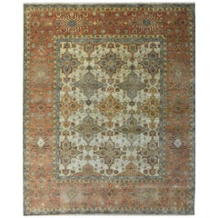 Wonderful New Oushak Design Indian Rug