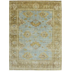 Wonderful New Oushak Design Indian Rug