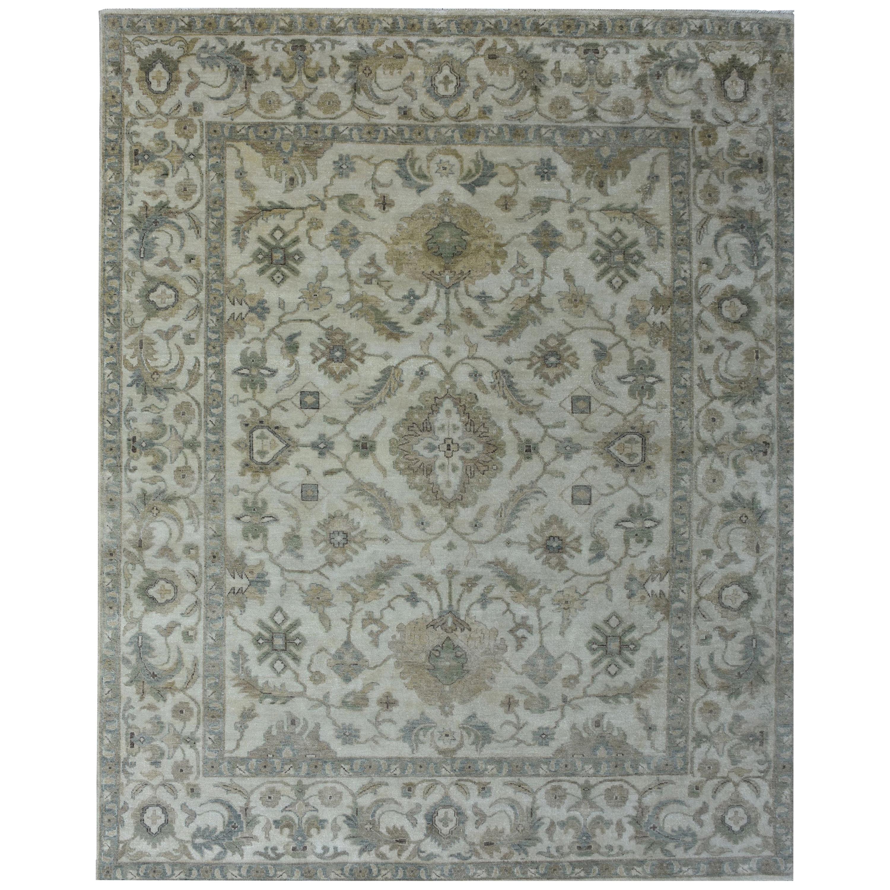 Wonderful New Oushak Design Indian Rug
