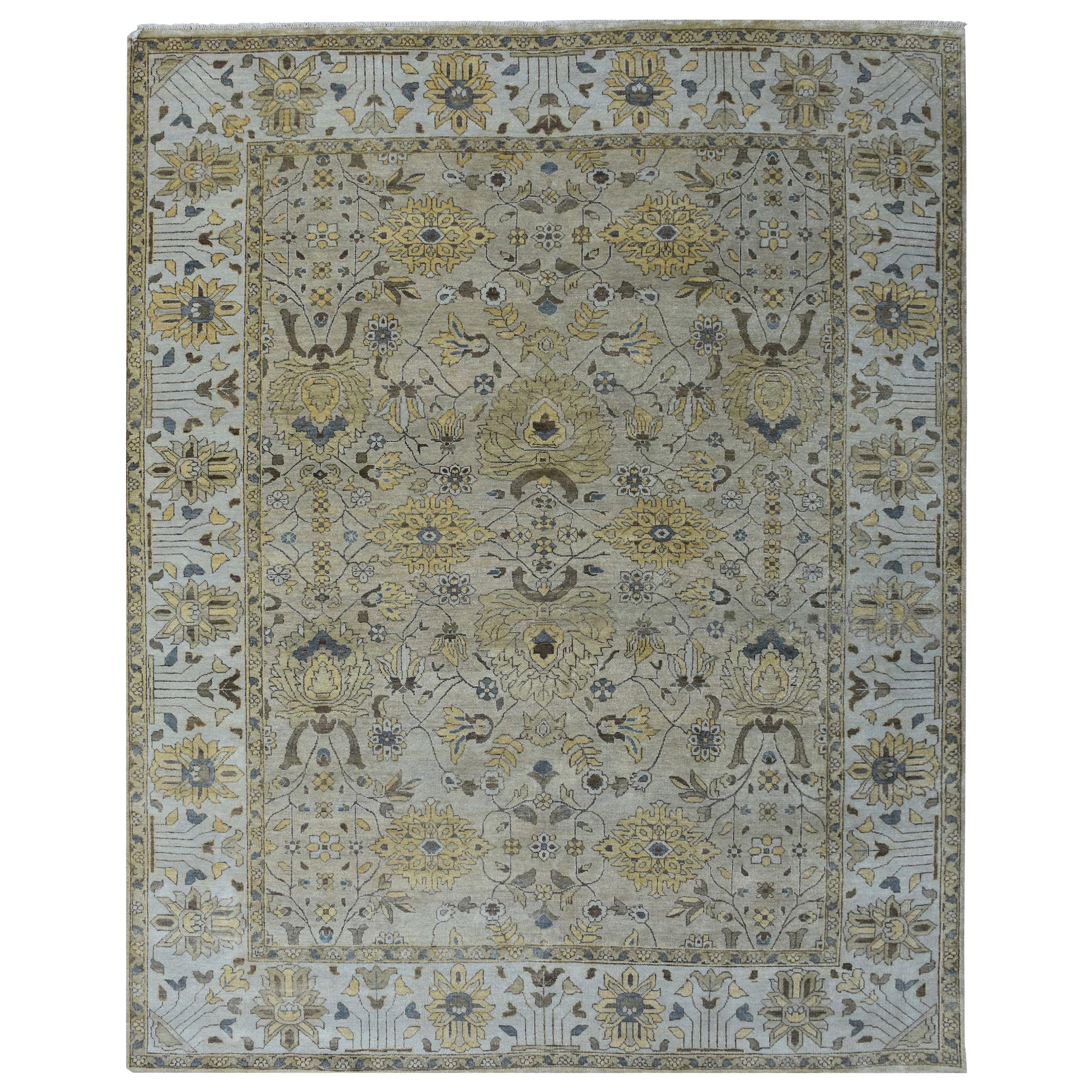 Wonderful New Oushak Design Indian Rug