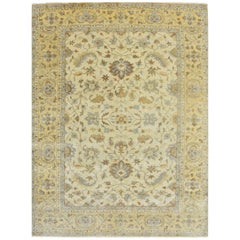 Magnifique nouveau tapis indien Oushak Design