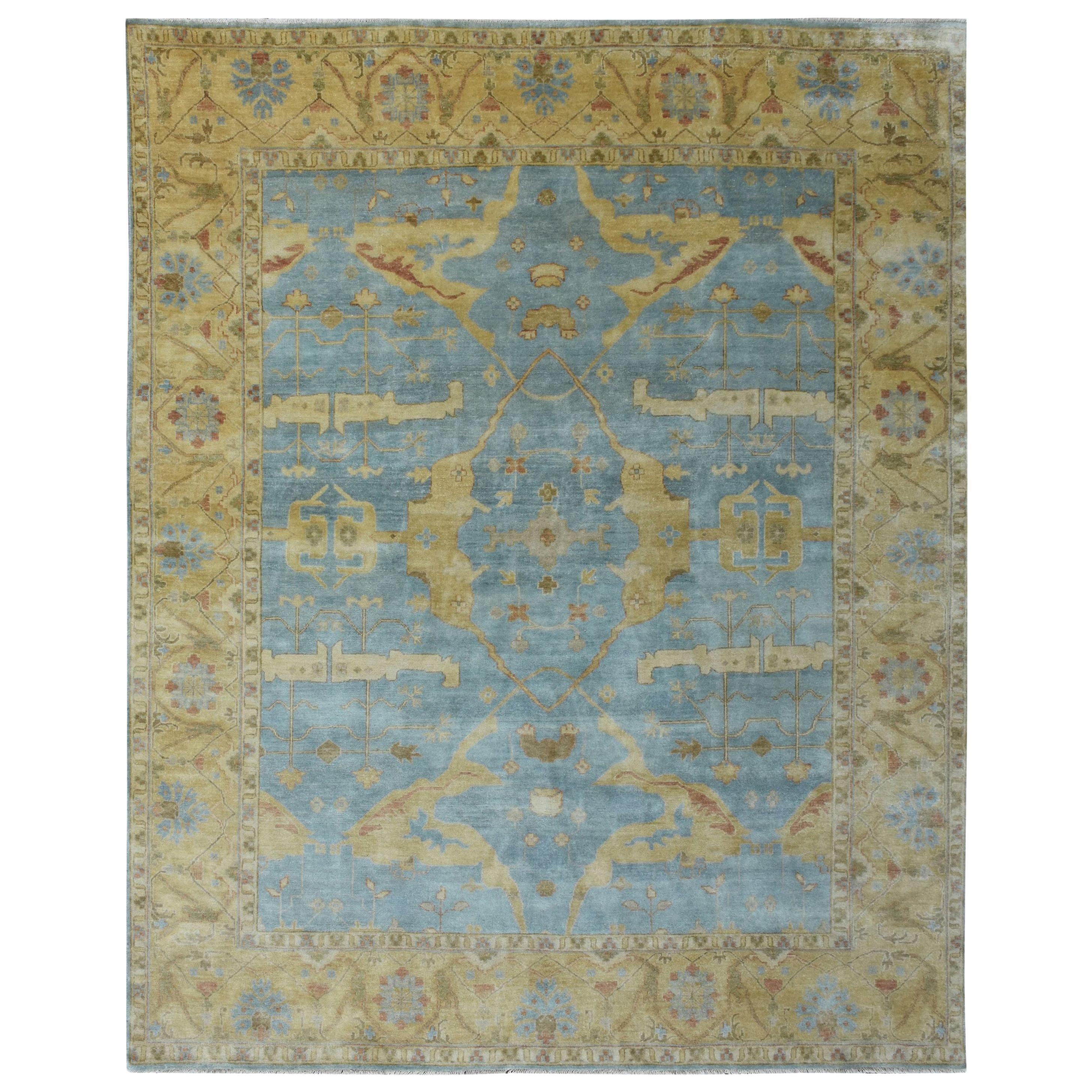 Wonderful New Oushak Design Indian Rug