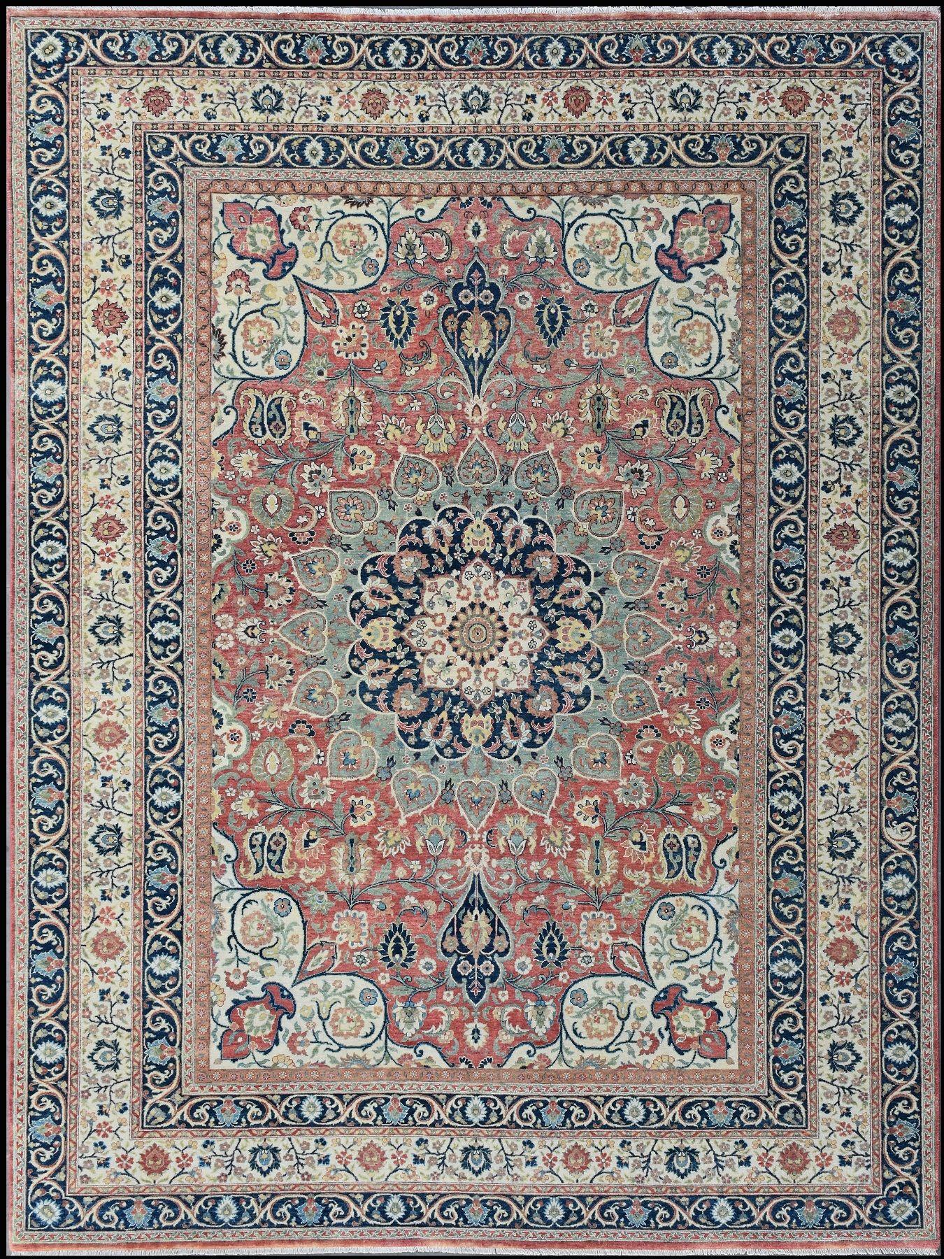 Hand-Knotted Wonderful New Persian Design Fine Indian Rug For Sale