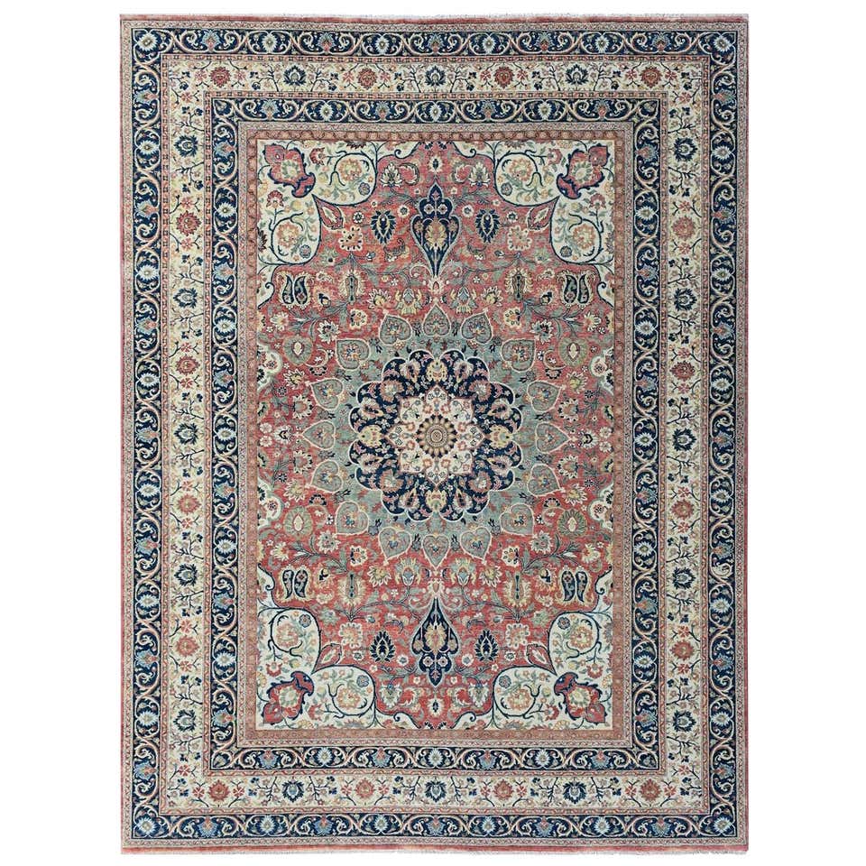 Wonderful New Persian Design Indian Fine Rug For Sale at 1stDibs