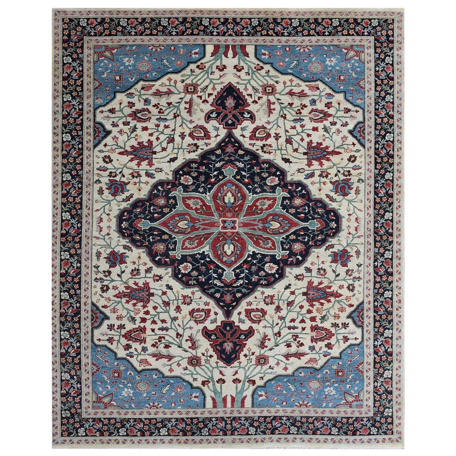 Wonderful New Persian Design Fine Indian Rug For Sale