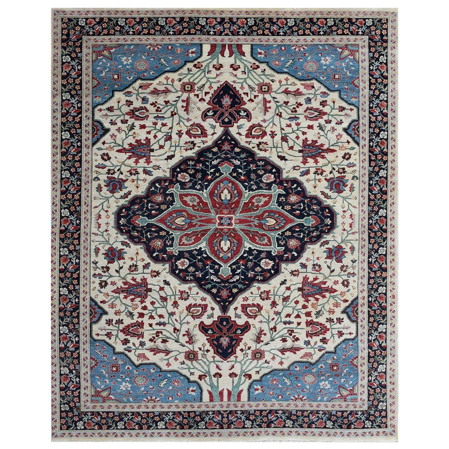 Wonderful New Persian Design Fine Indian Rug For Sale