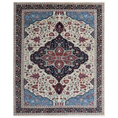 Schöner neuer feiner indischer Teppich im persischen Design