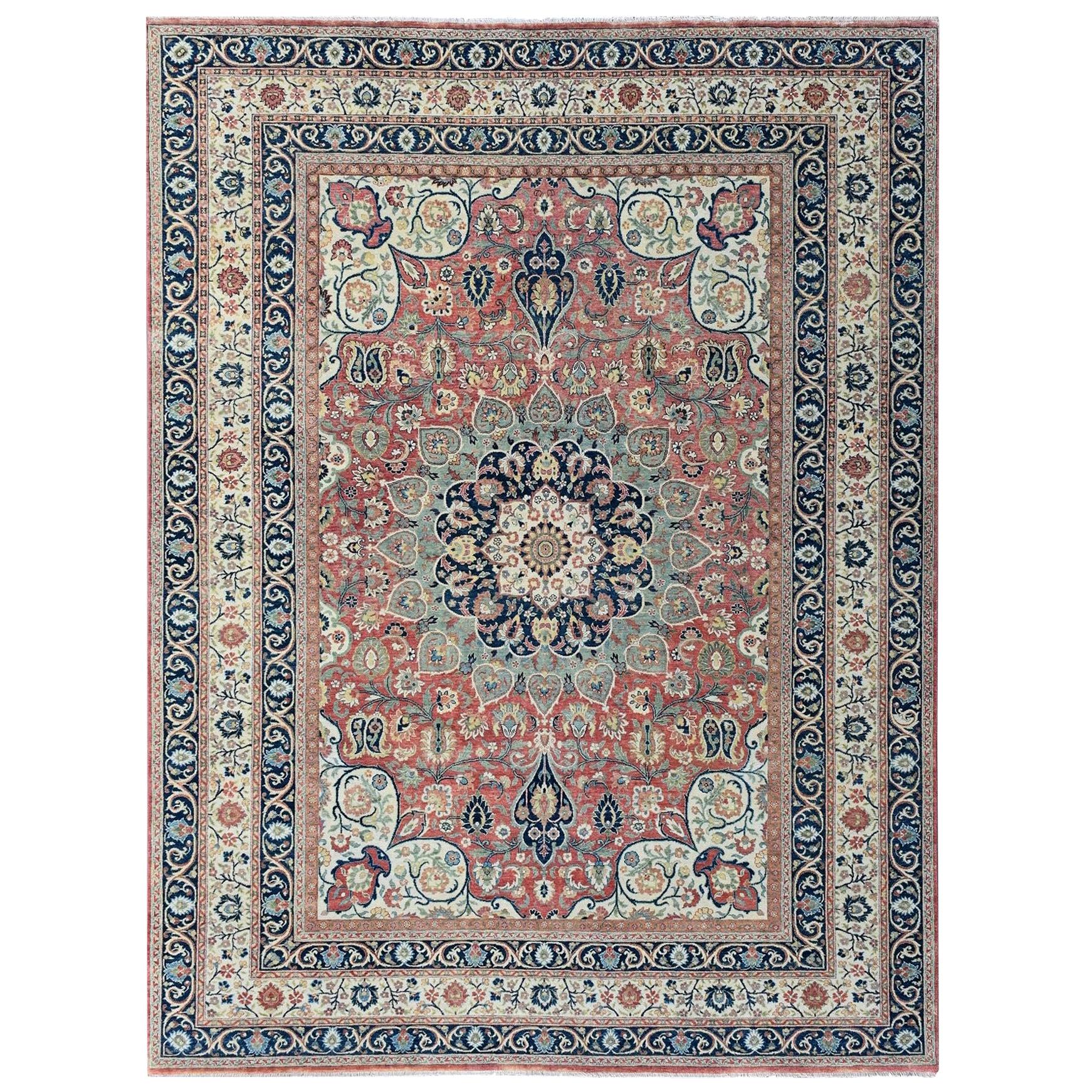 Wonderful New Persian Design Fine Indian Rug For Sale