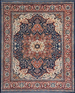 Magnifique tapis indien de design persan au design persan