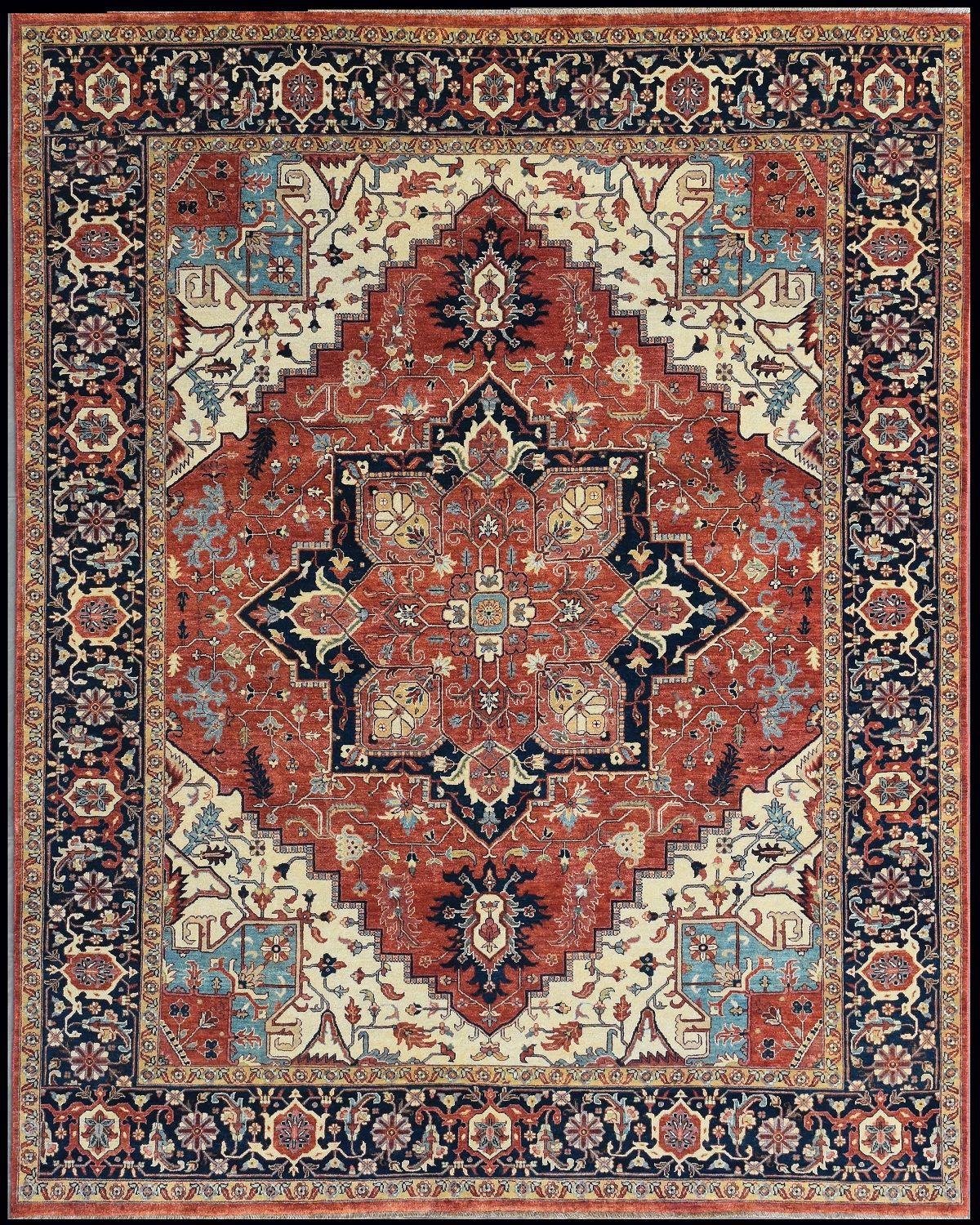 Nice new rug with beautiful Persian design and nice colors, entirely hand knotted with wool and silk velvet on cotton foundation.