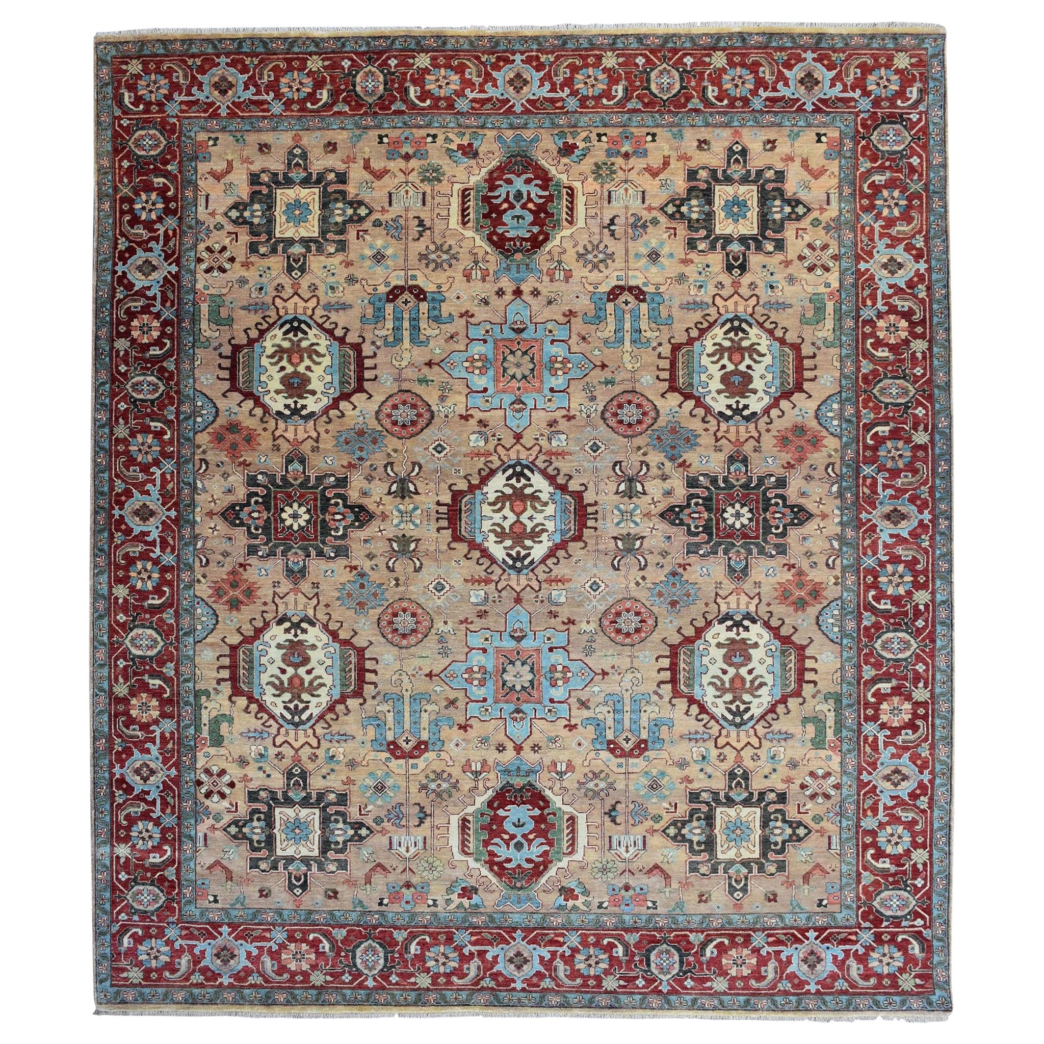 Meraviglioso tappeto indiano di design persiano di nuova concezione in vendita