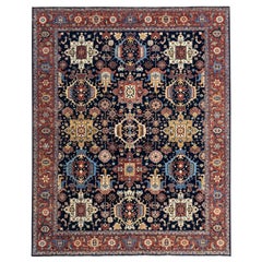 Magnifique tapis indien de design persan au design persan