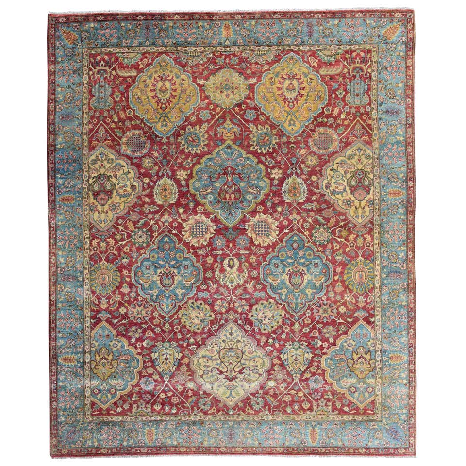 Wonderful New Persian Design Indian Fine Rug For Sale at 1stDibs