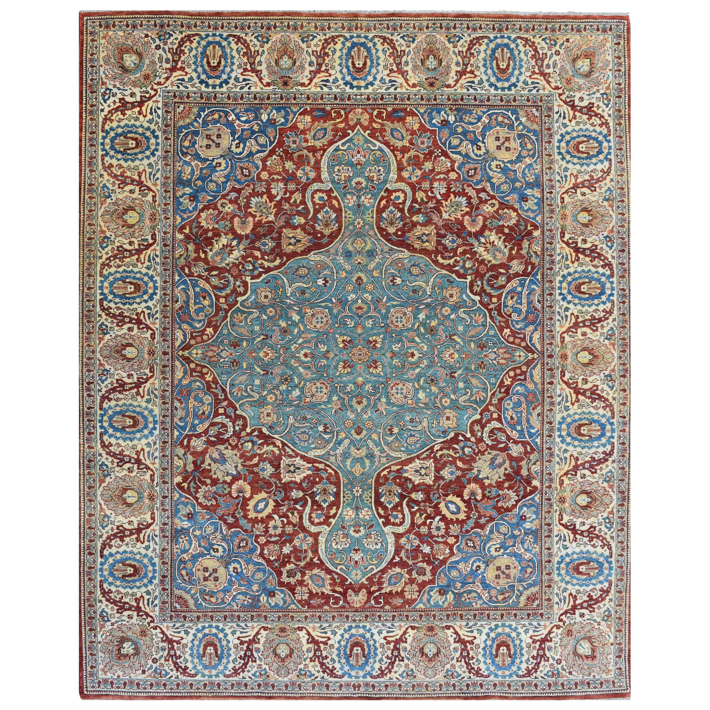 Wonderful New Persian Design Indian Fine Rug For Sale