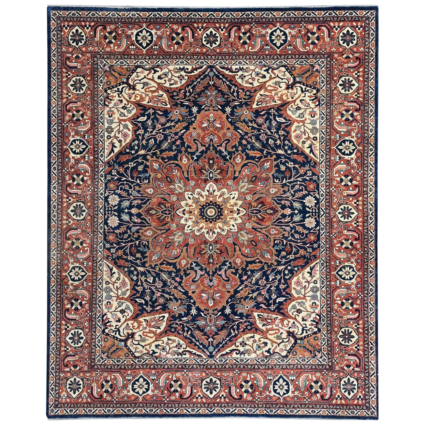 Wonderful New Persian Design Indian Fine Rug For Sale