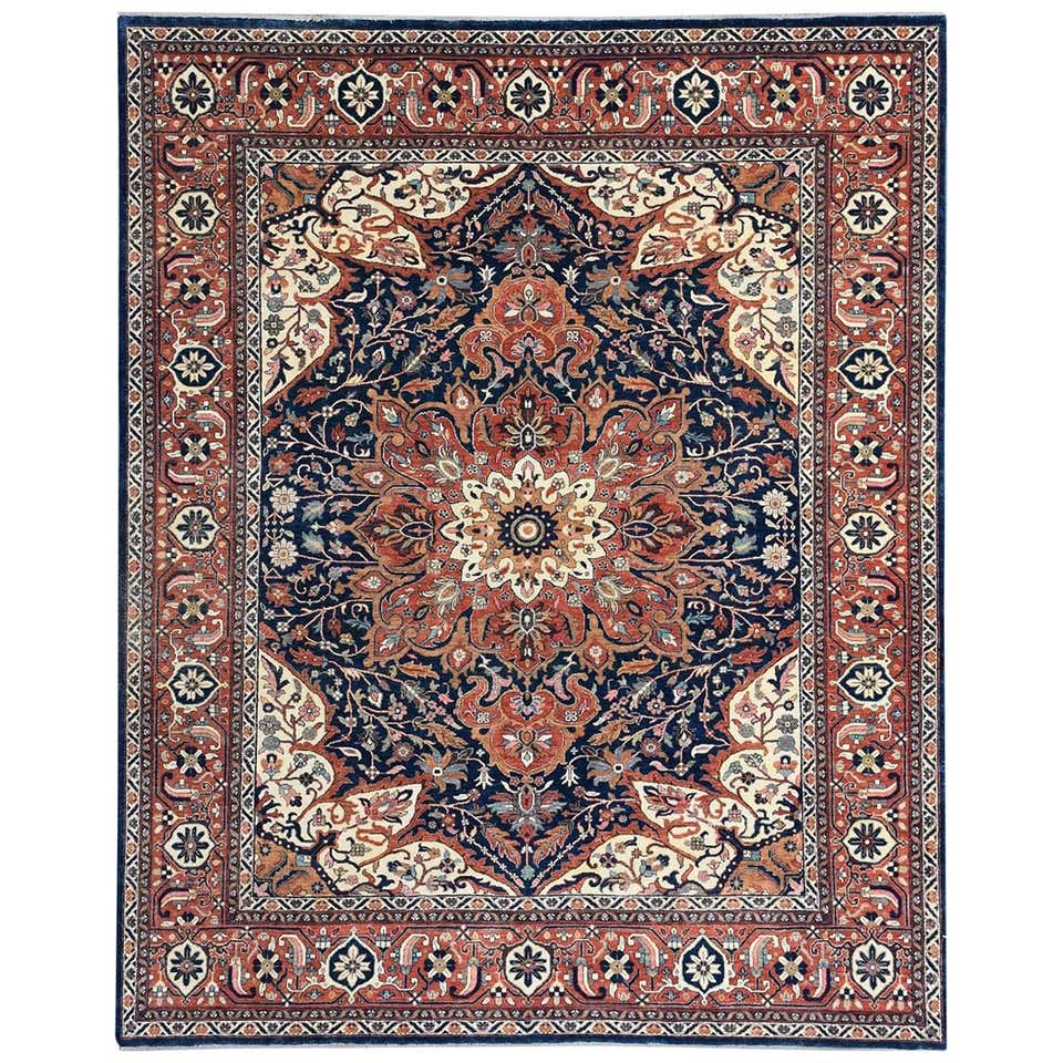 Wonderful New Persian Design Indian Fine Rug For Sale at 1stDibs