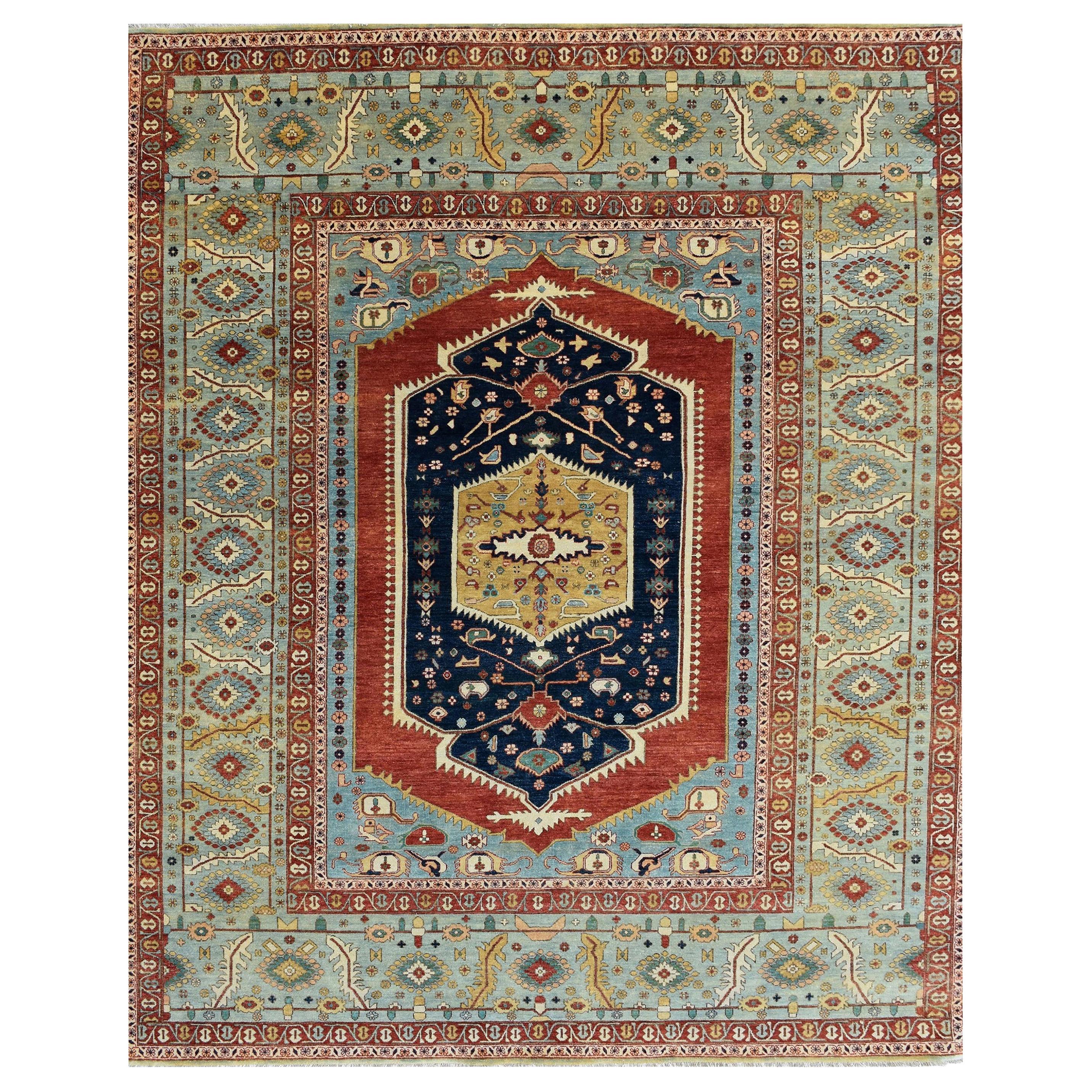 Meraviglioso tappeto indiano di design persiano di nuova concezione