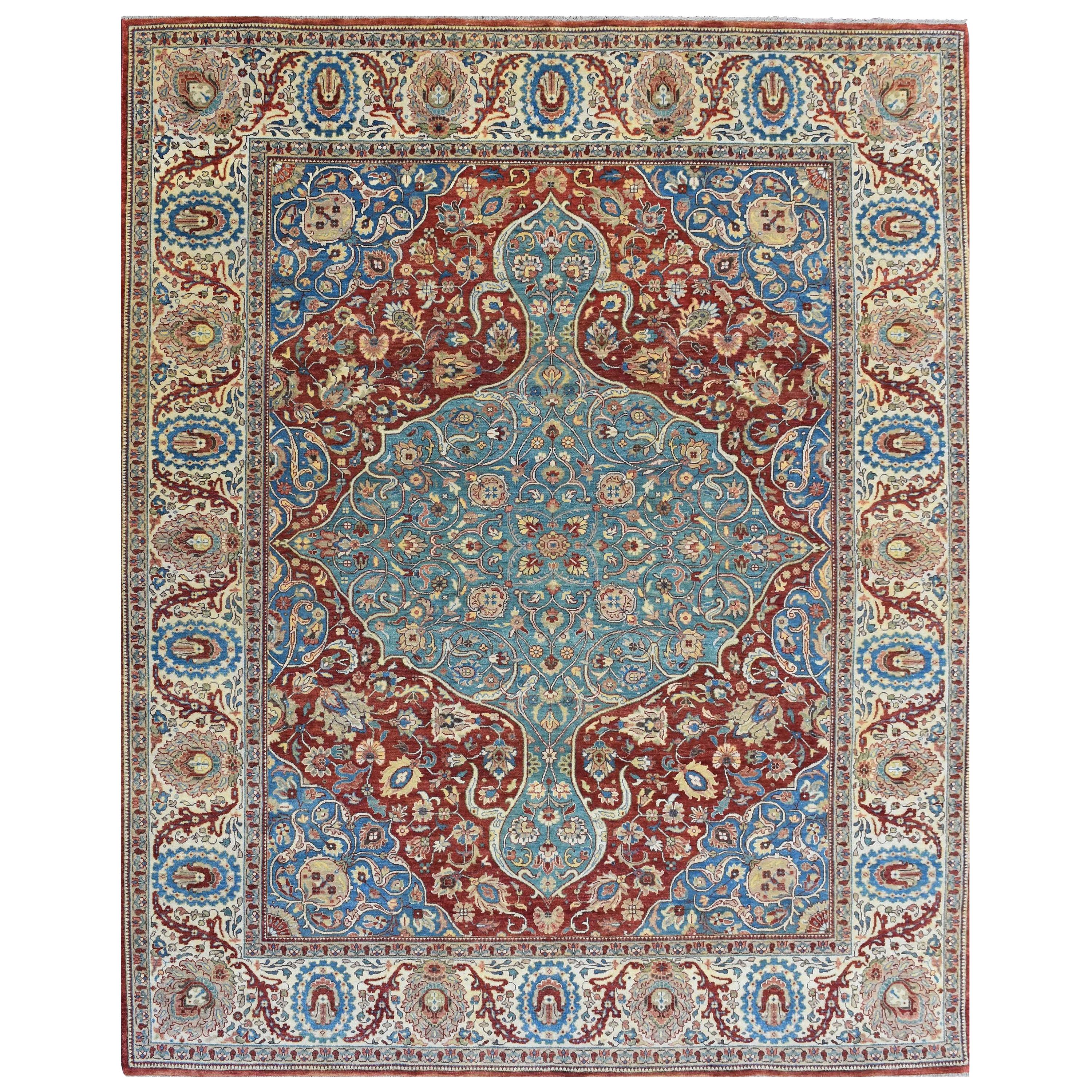 Meraviglioso tappeto indiano di design persiano di nuova concezione