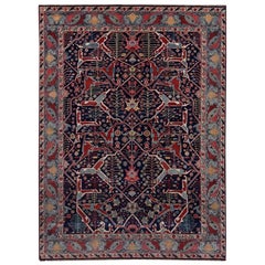 Magnifique tapis indien de design persan au design persan