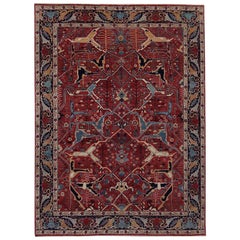 Magnifique tapis indien de design persan au design persan