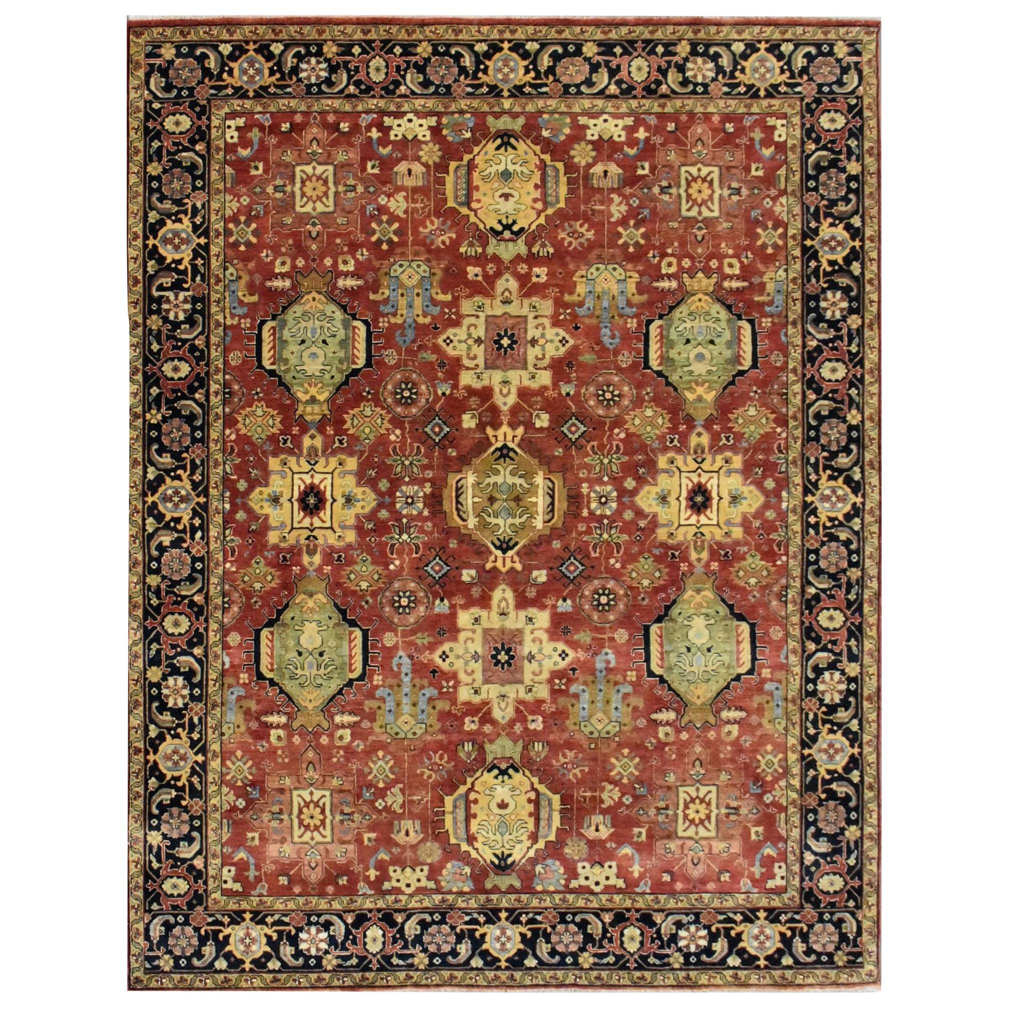 Wonderful New Persian Design Indian Fine Rug For Sale