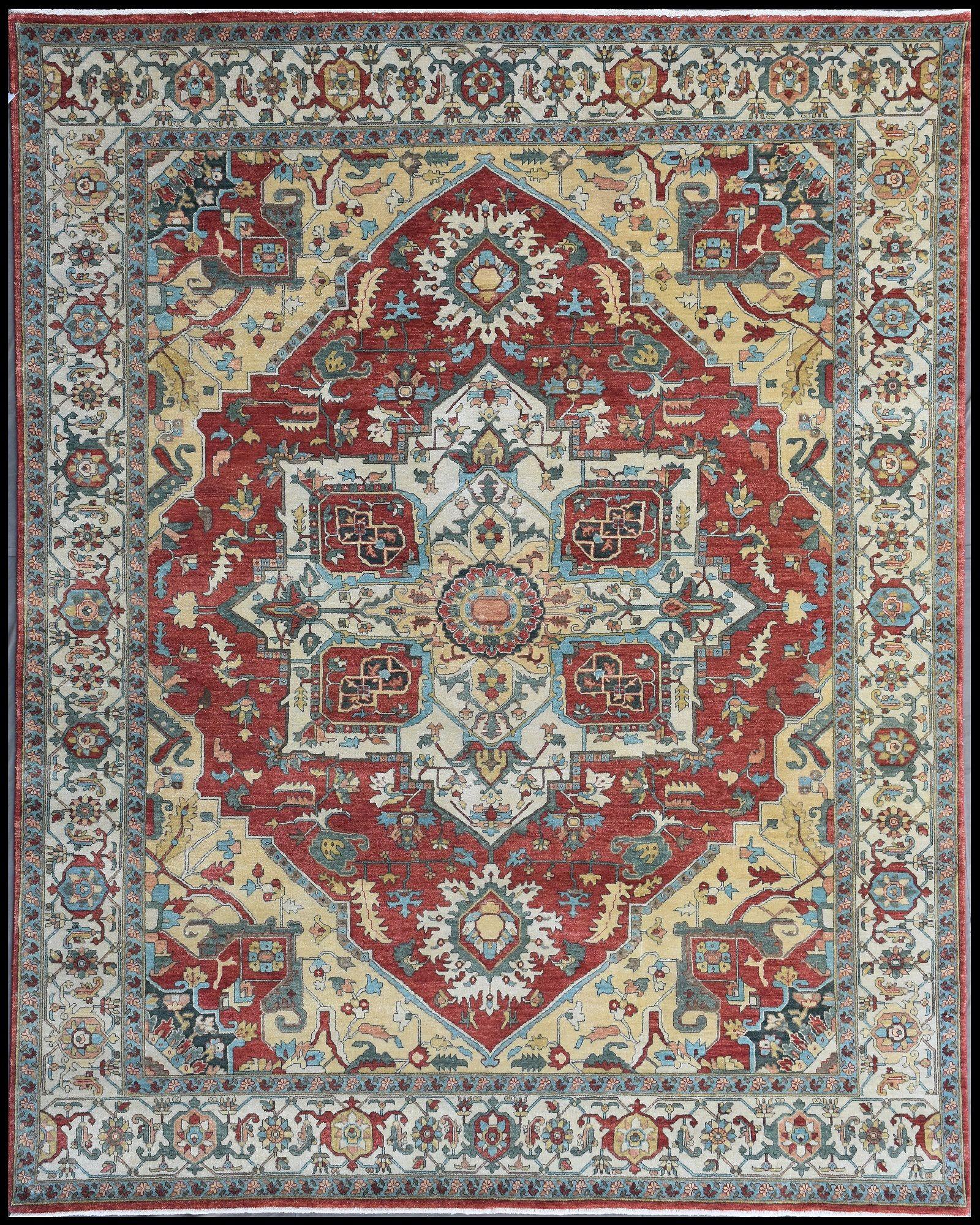 Nice new rug with beautiful Persian design and nice colors, entirely hand knotted with wool velvet on cotton foundation.